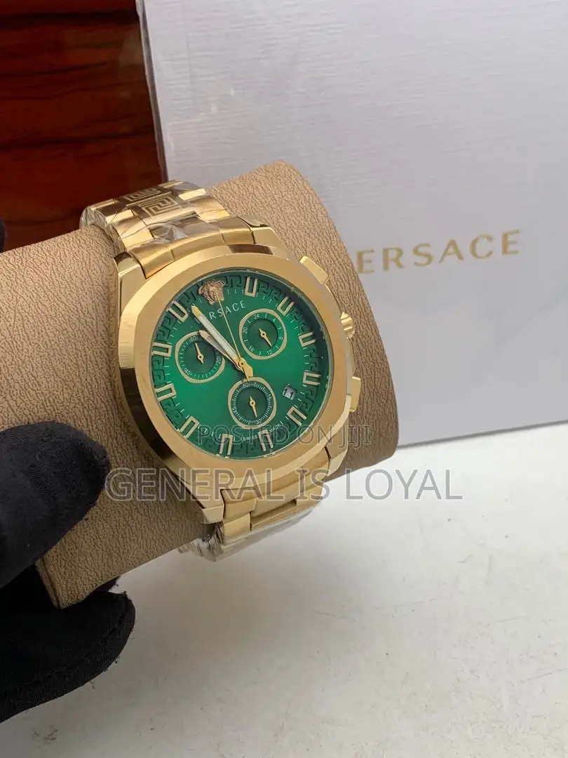 Versace Chronograph Watch Green Dial