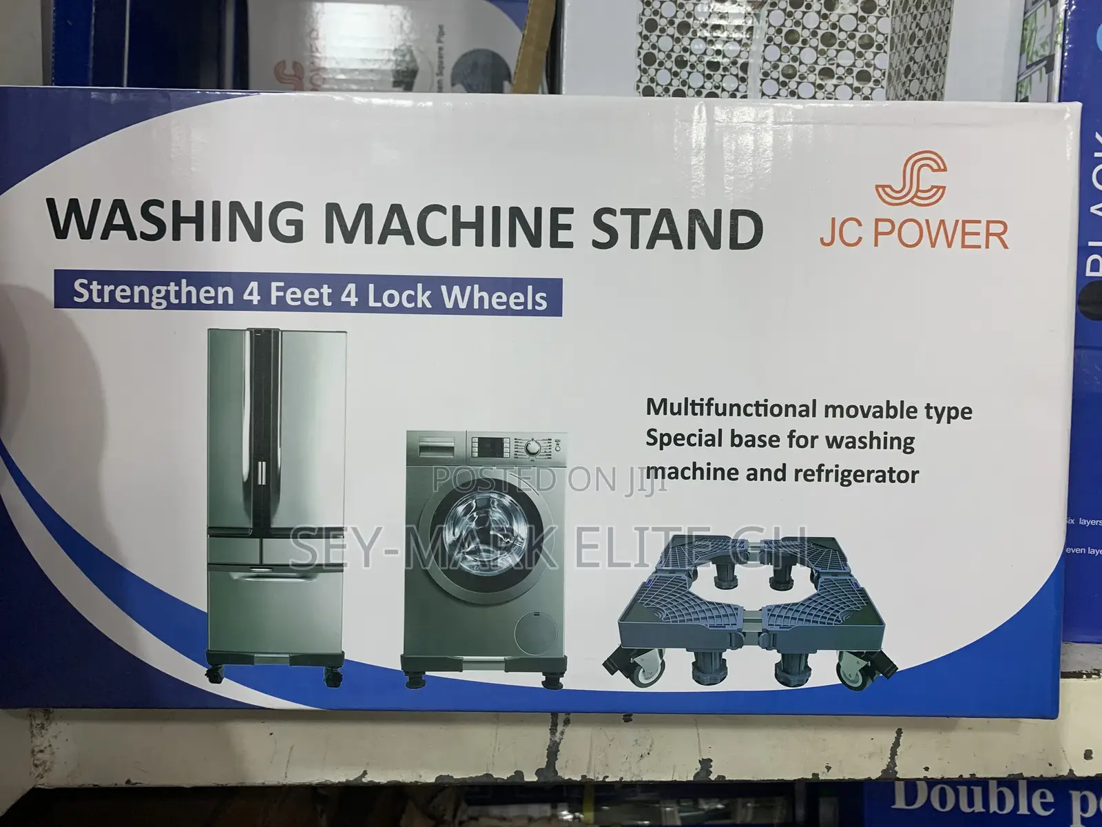 Solid Double Bar Fridge Stand