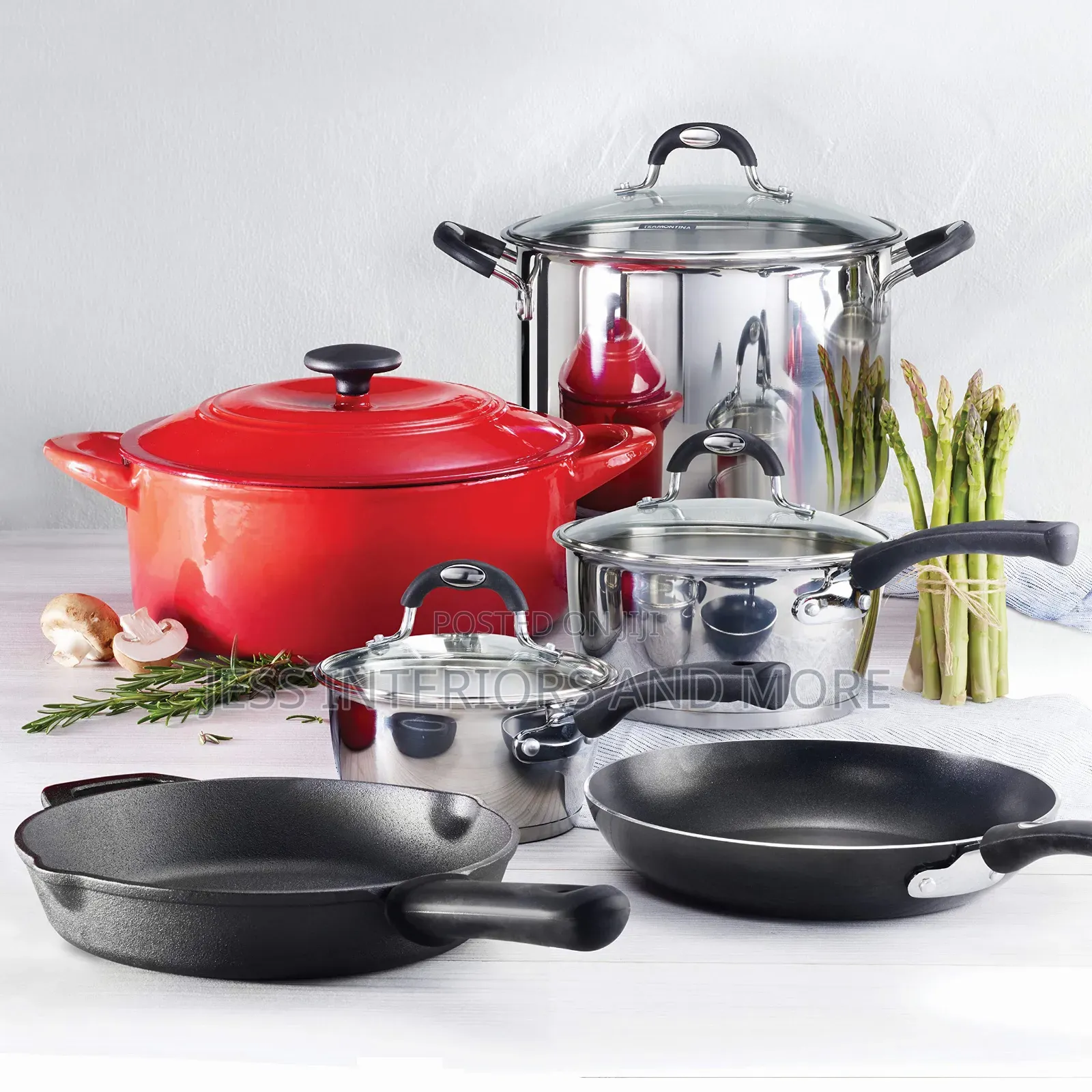 Tramontina 10-Piece Multi-Material Cookware Set