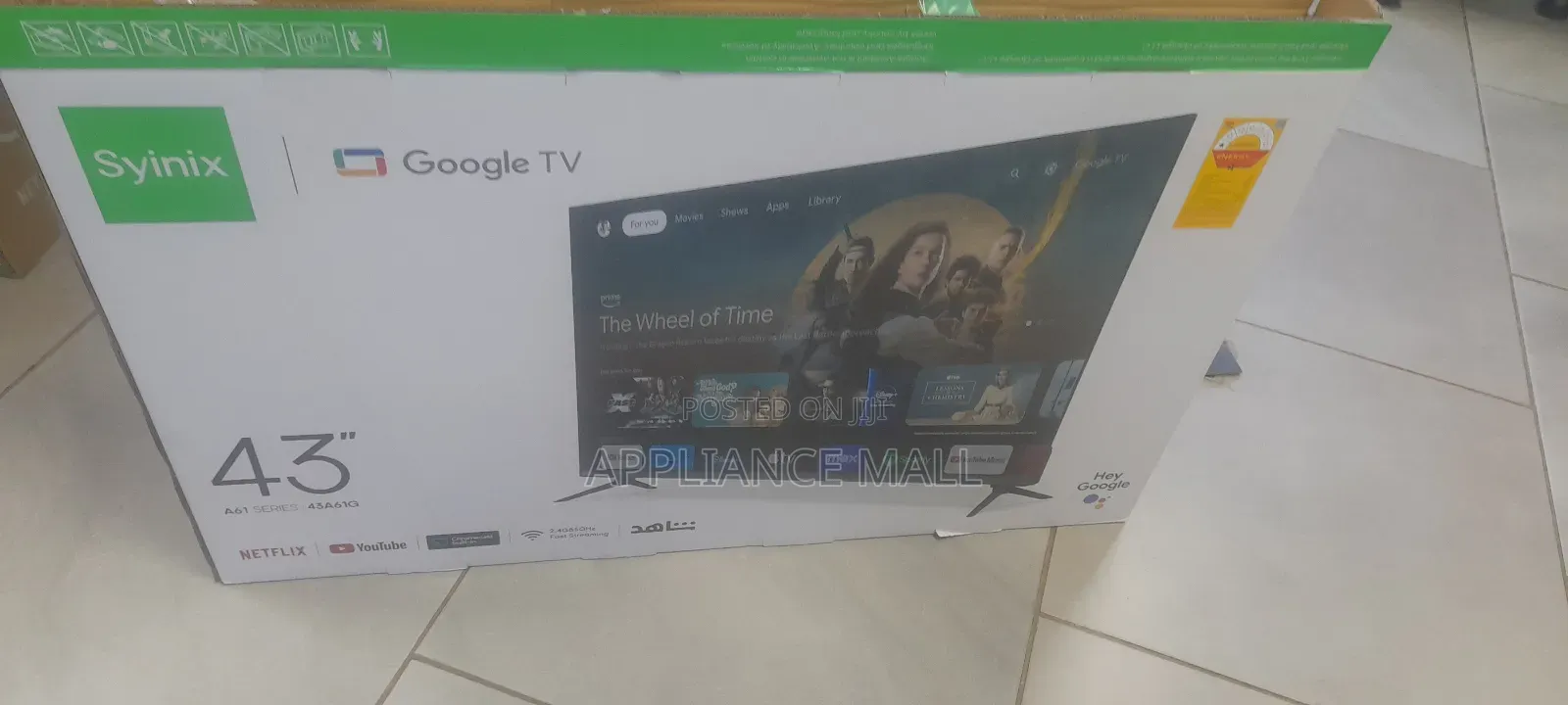 Syinix Tv 43" Smart Android(New Stock)