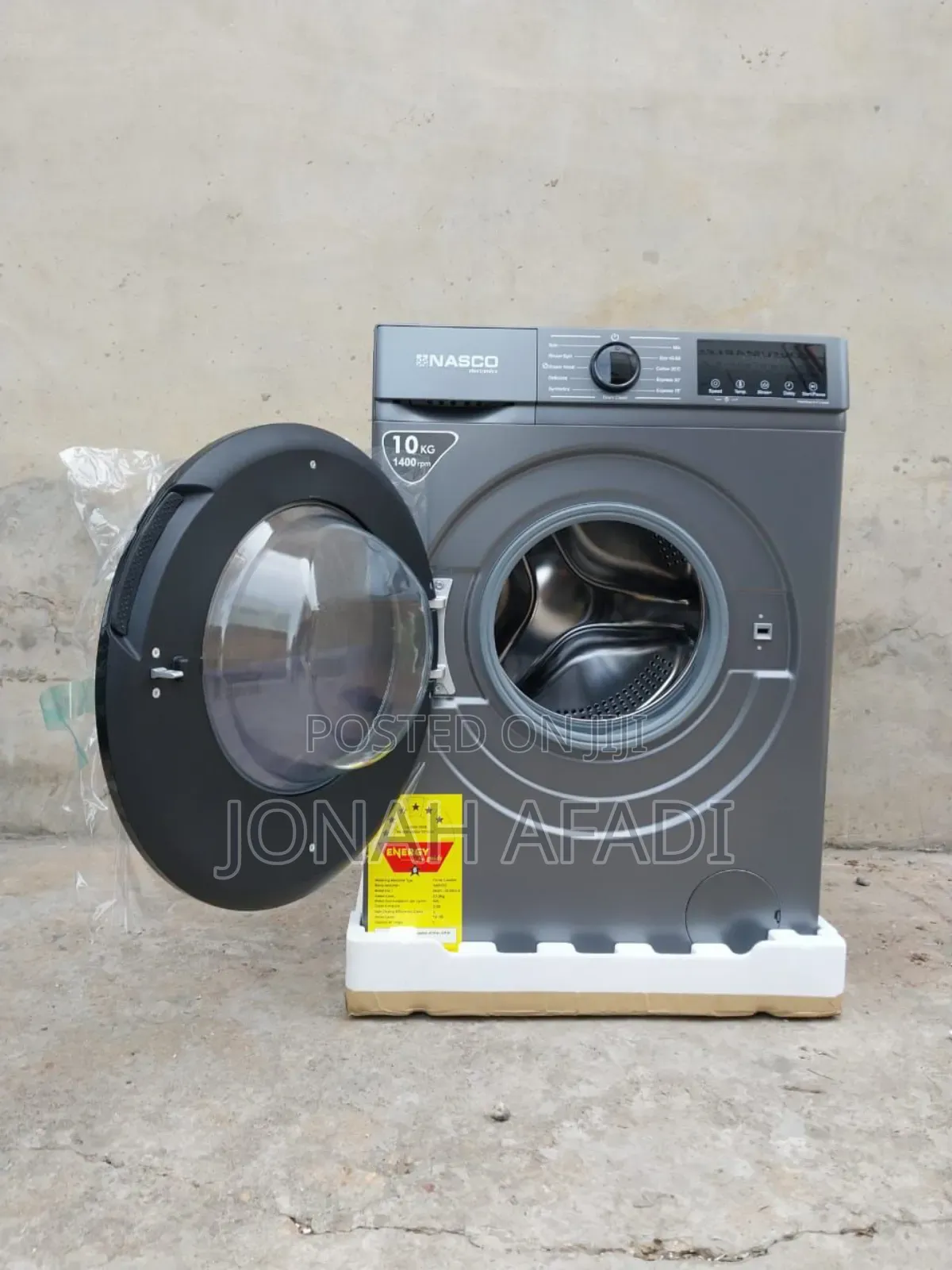 Nasco 10kg Front Load Full Auto Washing Machine