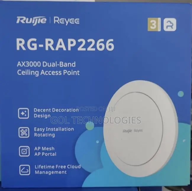 Rg-Rap2266 Reyee Wi-Fi 6 Ax3000 Indoor Access Point