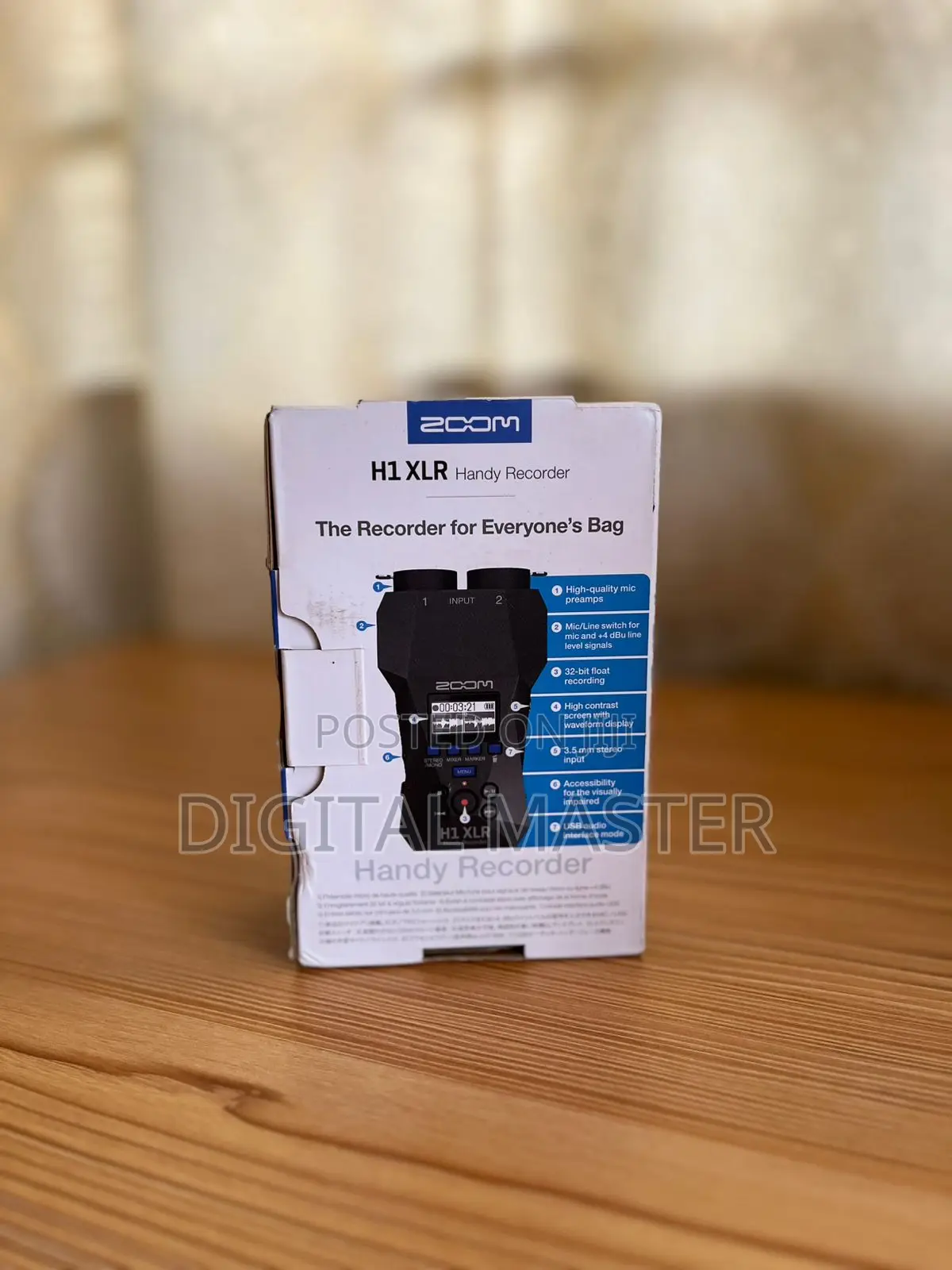 Zoom H1 XLR Portable Audio Recorder for Video