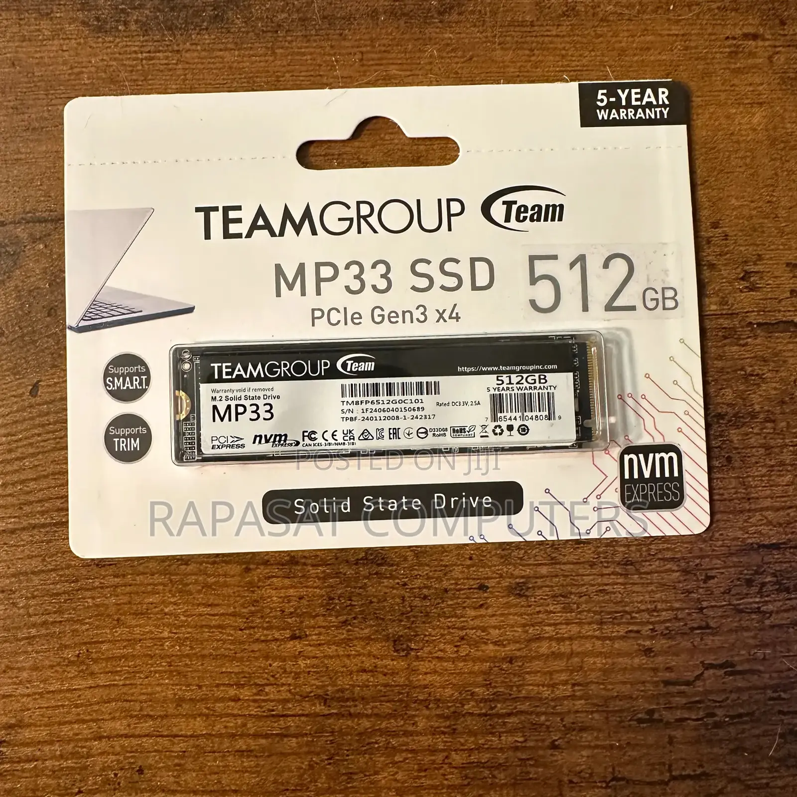 Teamgroup 512gb Pcie Nvme Nand SSD