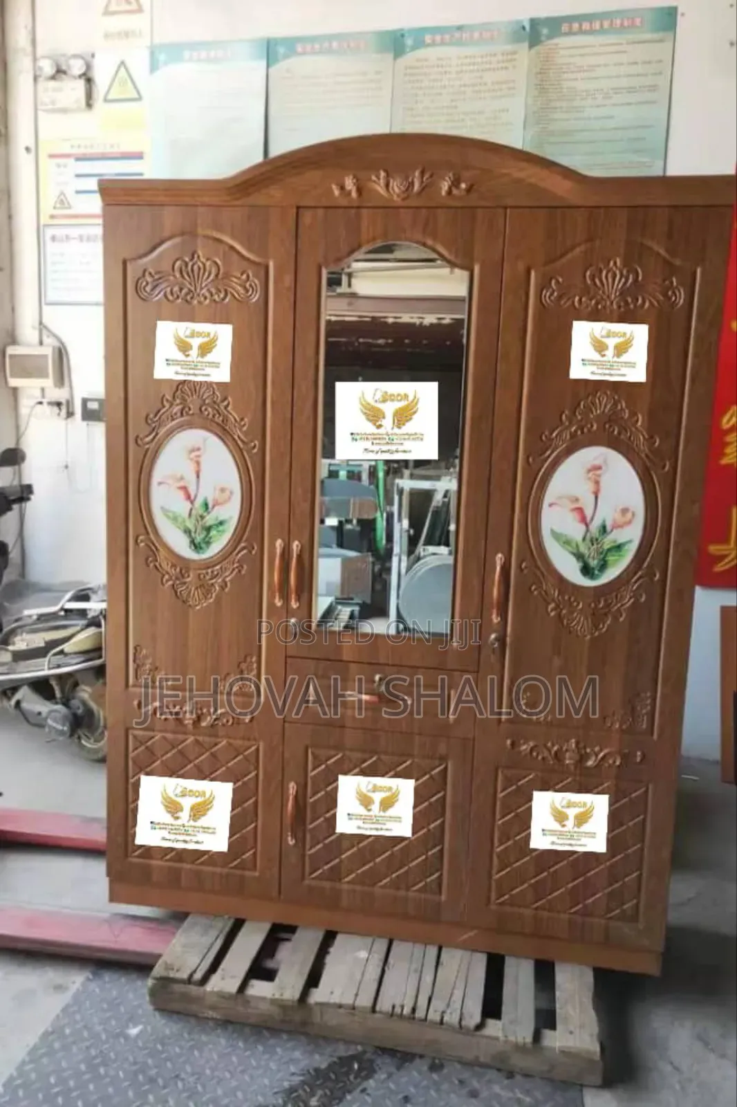 Brown 3 in 1 Wardrobe Available for Sale