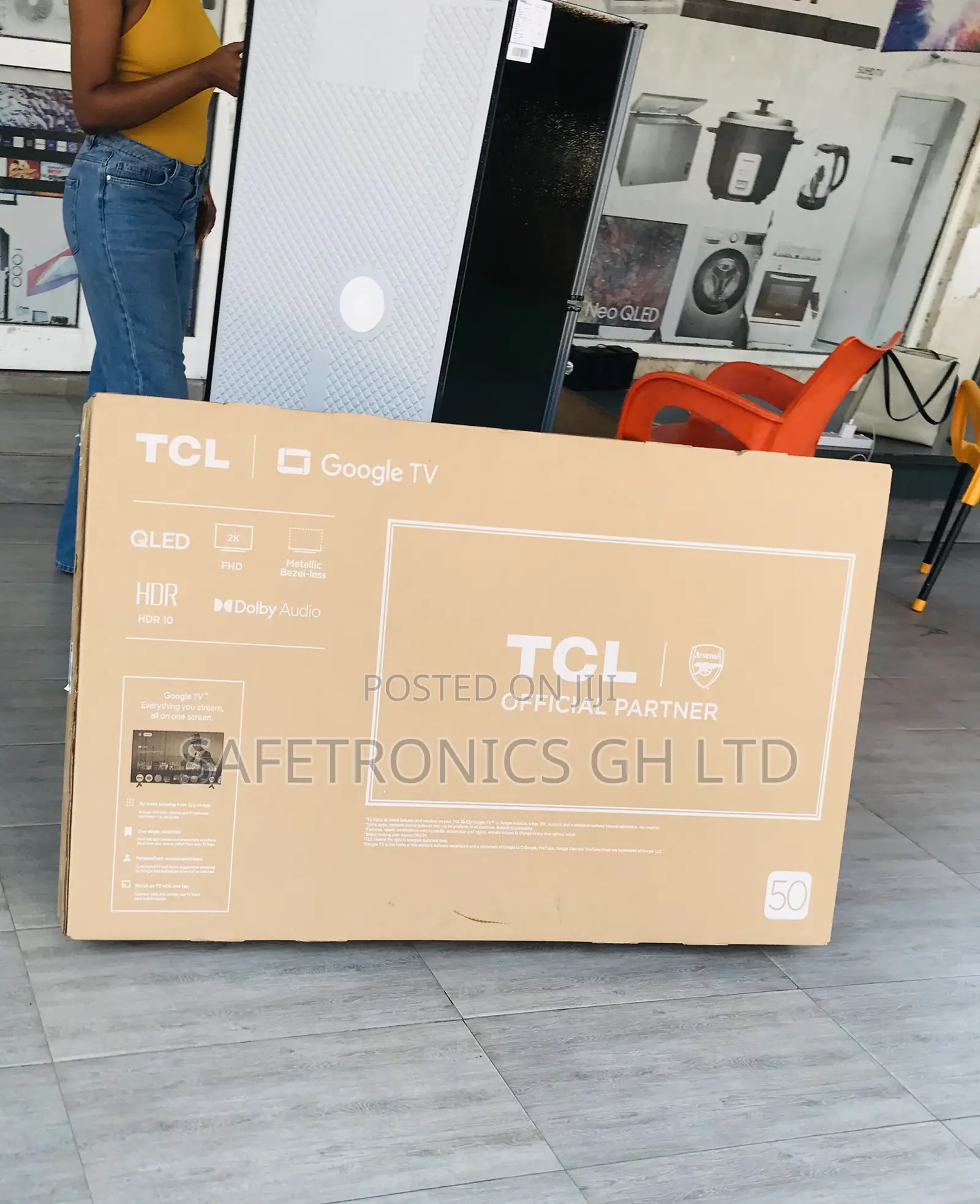 Premium Black TCL Qled Full Hd 50 Inch S5k Classic Tv