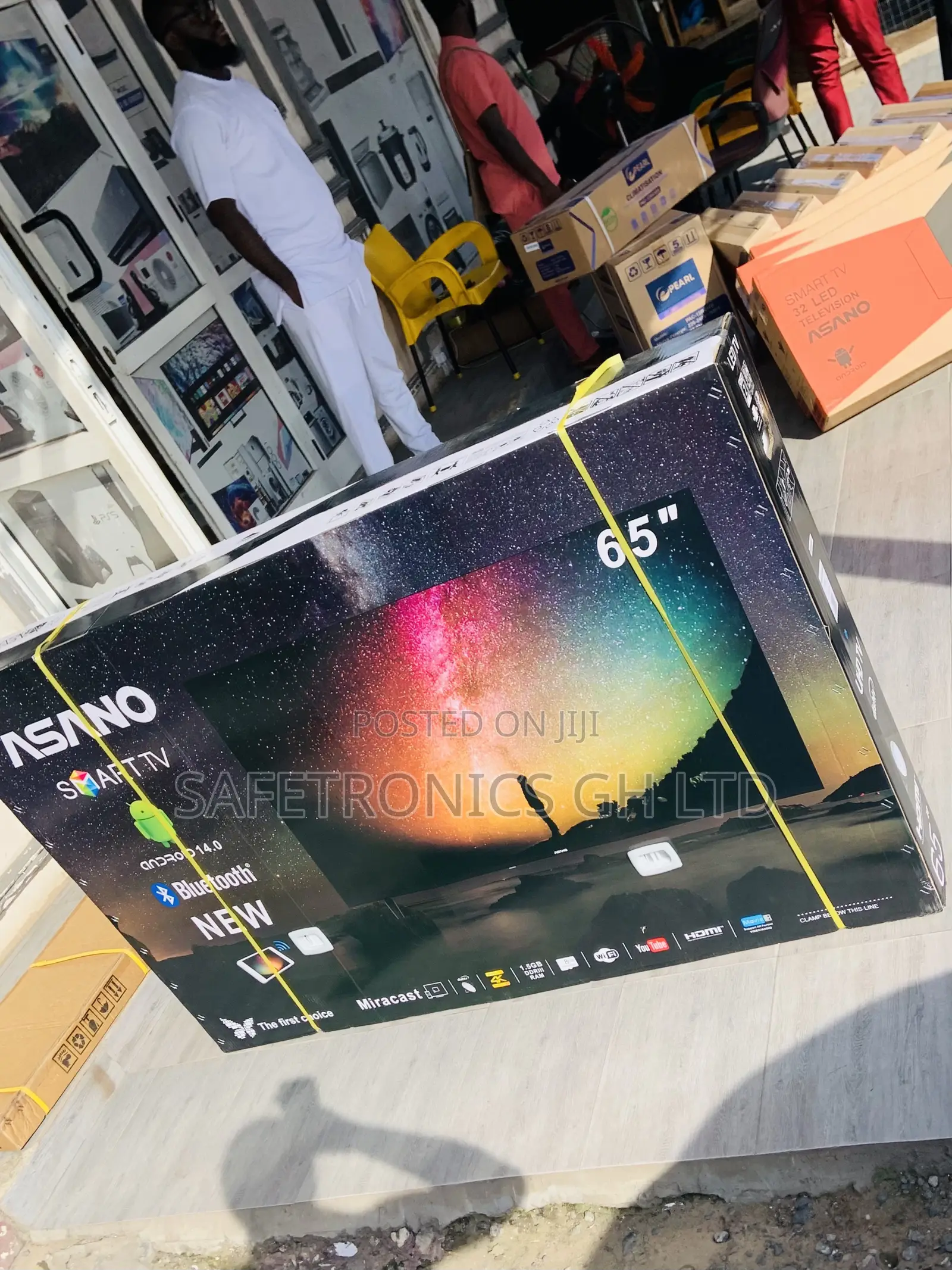 Affordable Black 65 Inch Smart Frameless Asano Led Tv