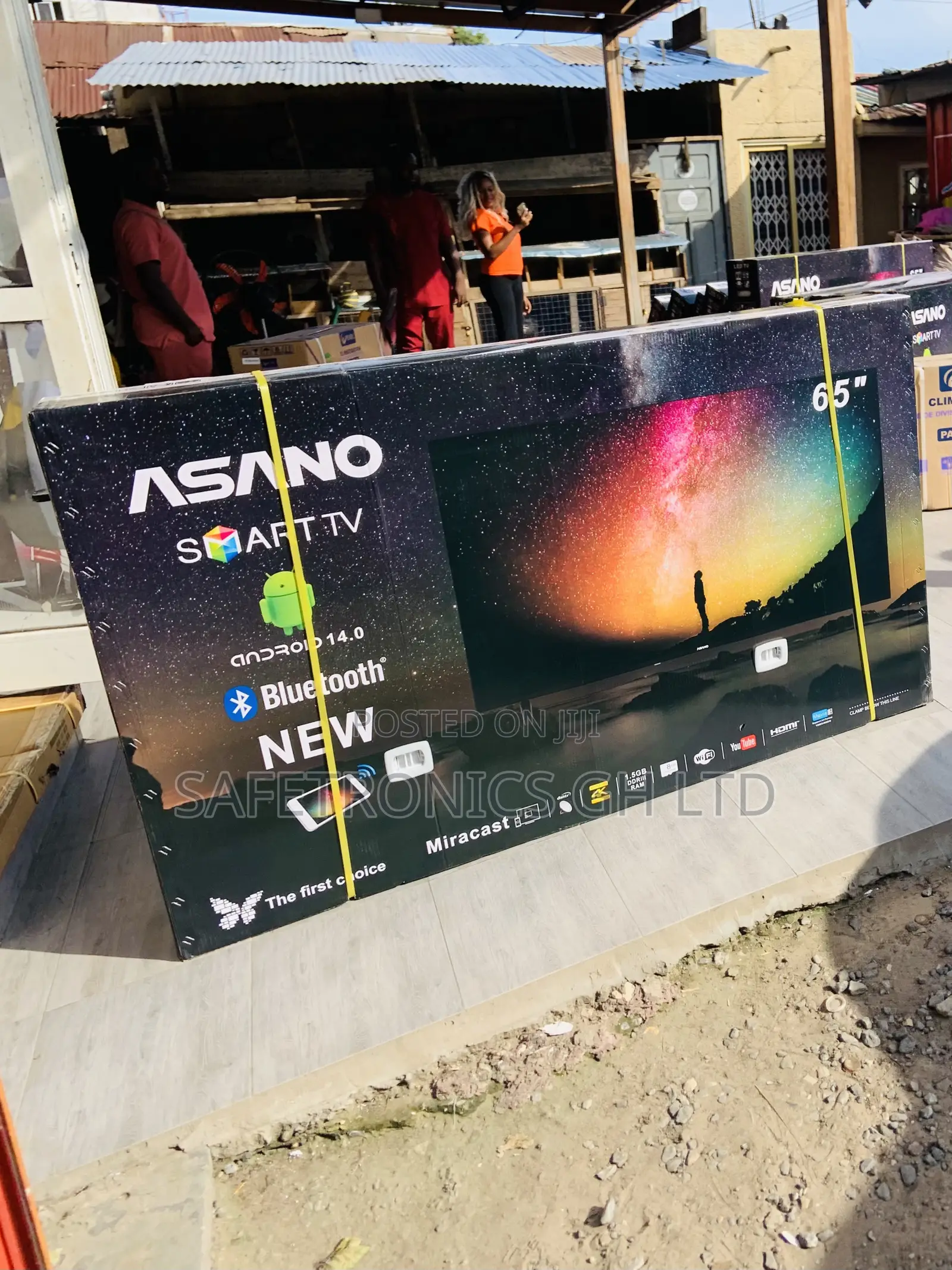 Affordable Black 65 Inch Smart Frameless Asano Led Tv