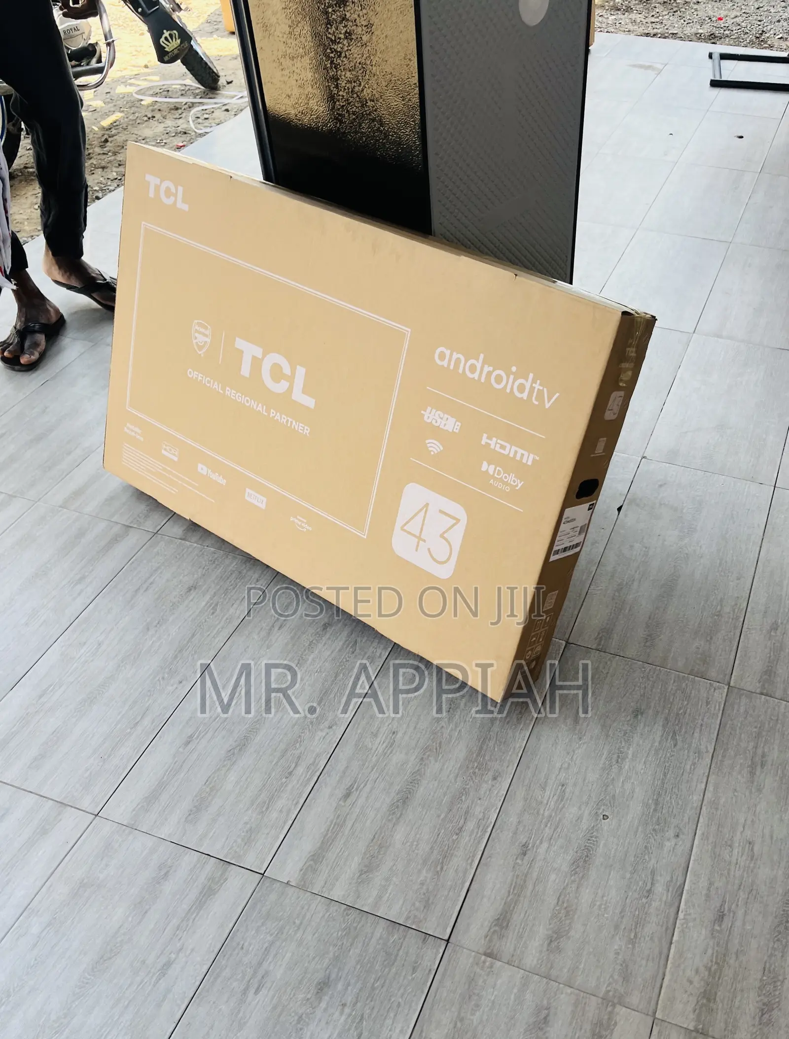 Unique TCL 43 Inch Hd Smart Android Tv(Black) 