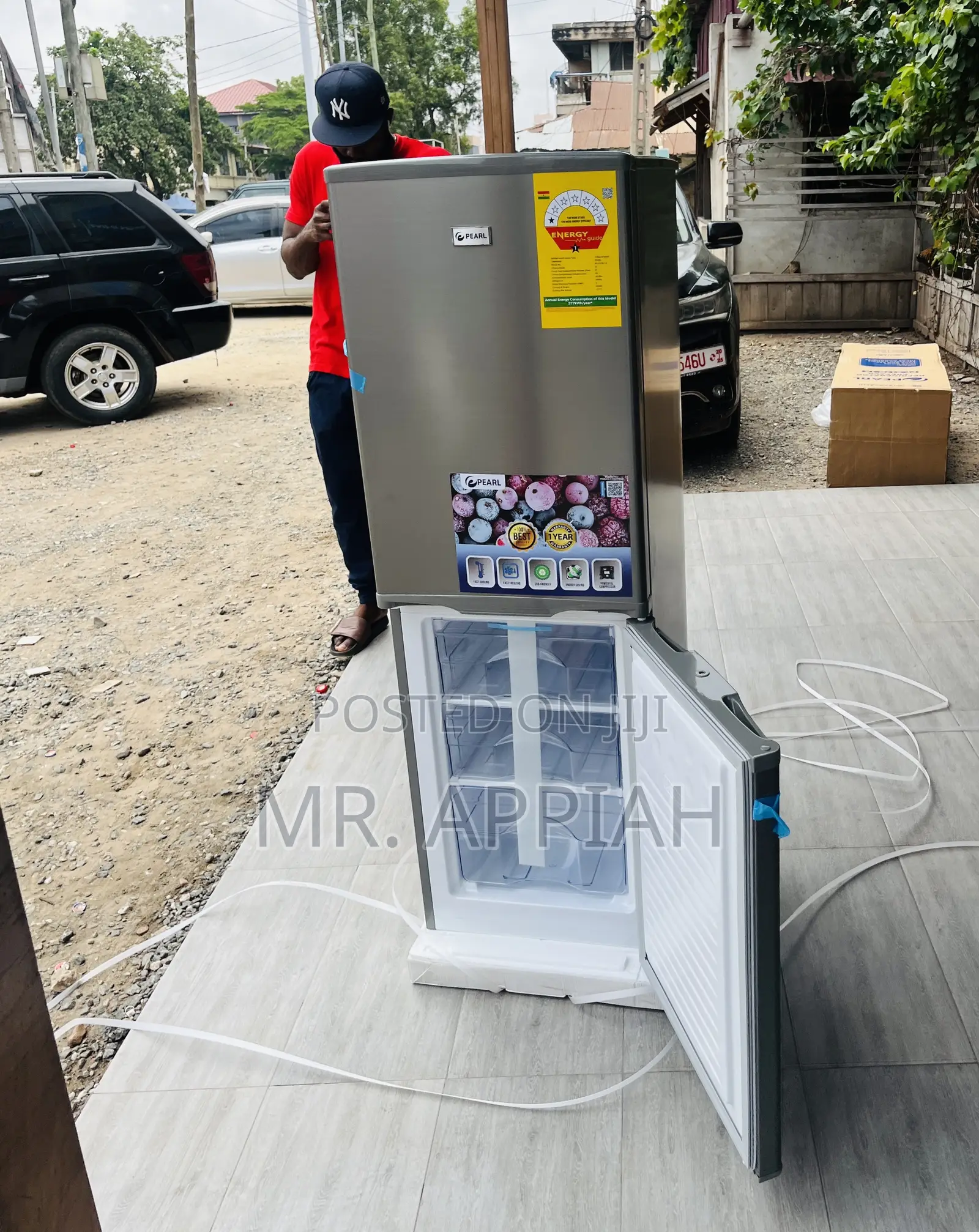 Shop Durable Pearl Pf -217b -1a 2 Door Electric Fridge.
