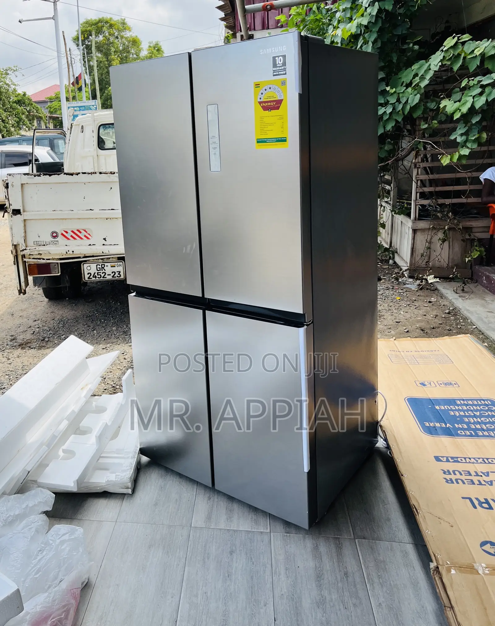 Most Classic Samsung 4 Door Side by Side Fridge(Gray) 