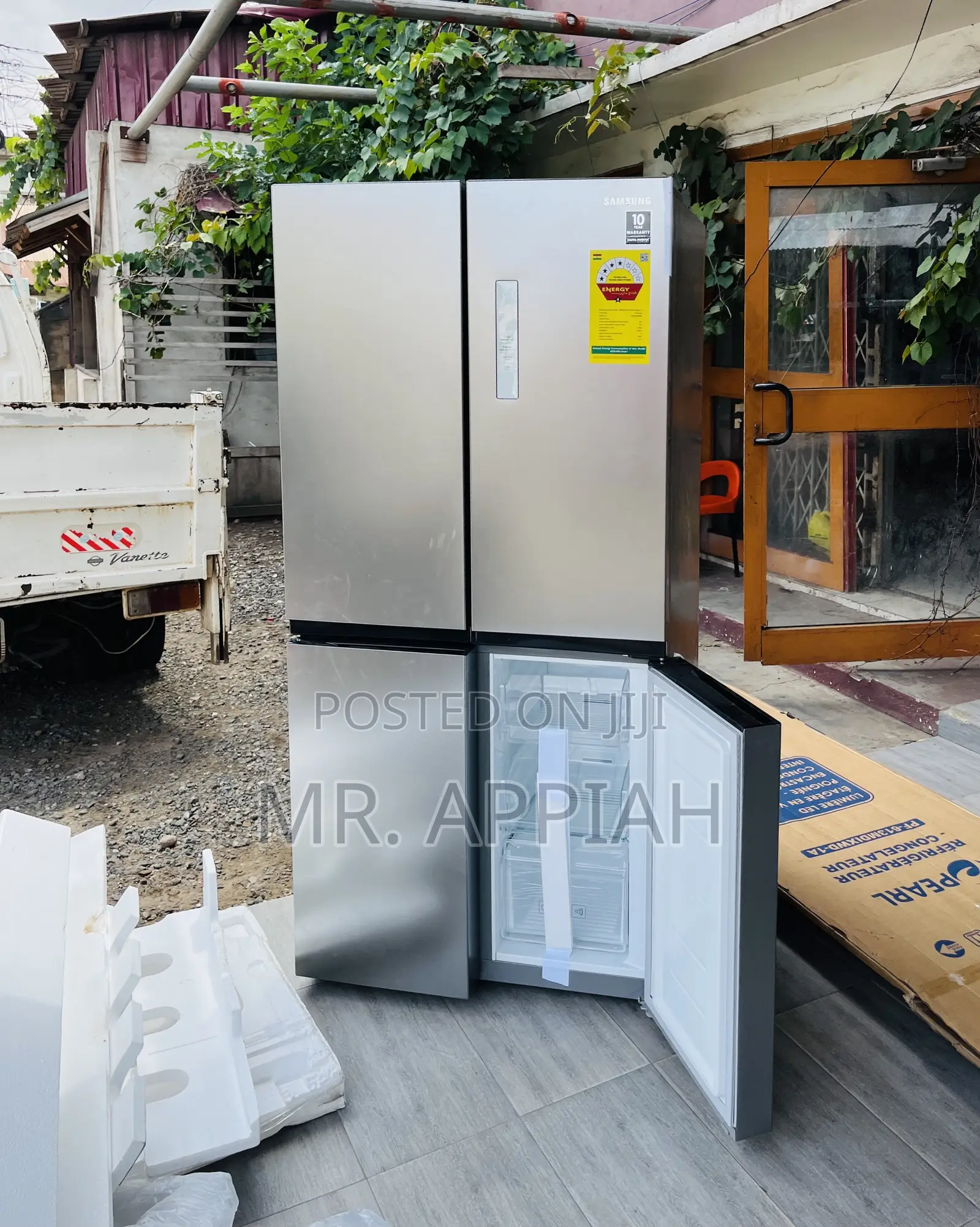 Unique Samsung Side by Side Electric 4 Door Fridge(Gray) 