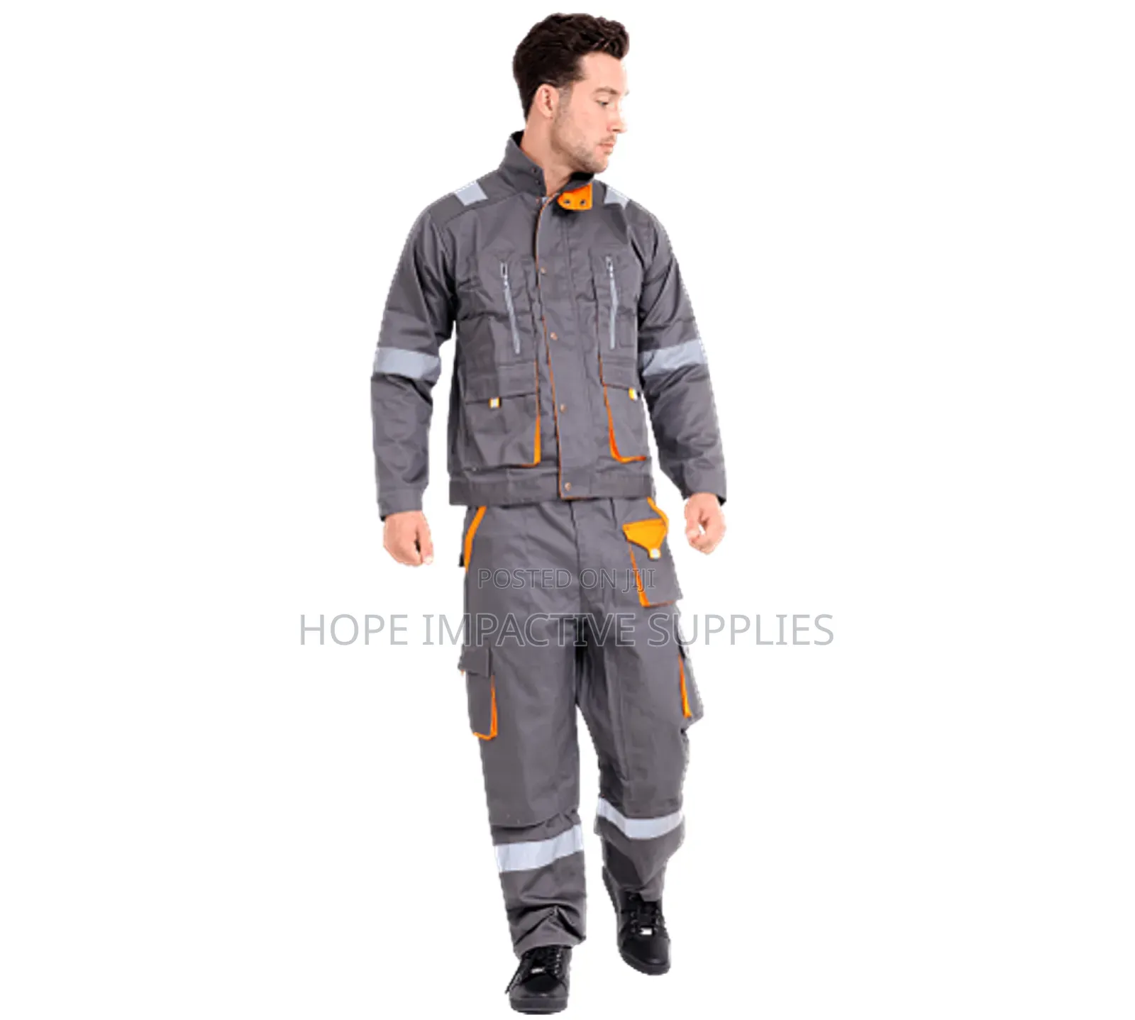 American Safety Overall - Top & Down - Grey/Ash.