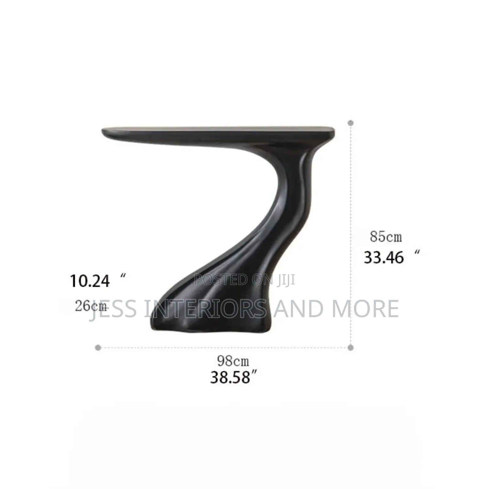 Console Table (Unique Curved Shape)