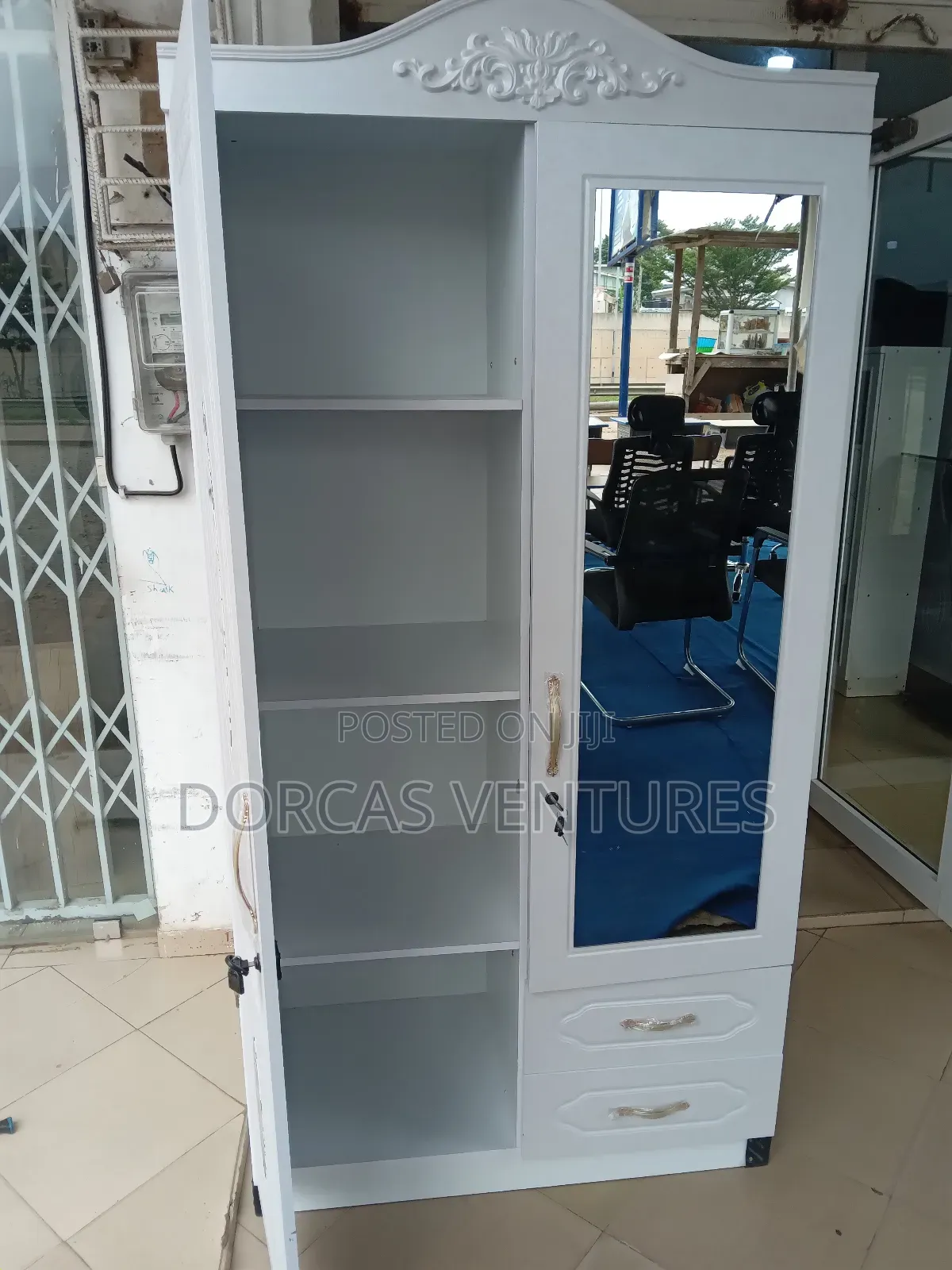 Wood and Mirror (Dress Cupboard)