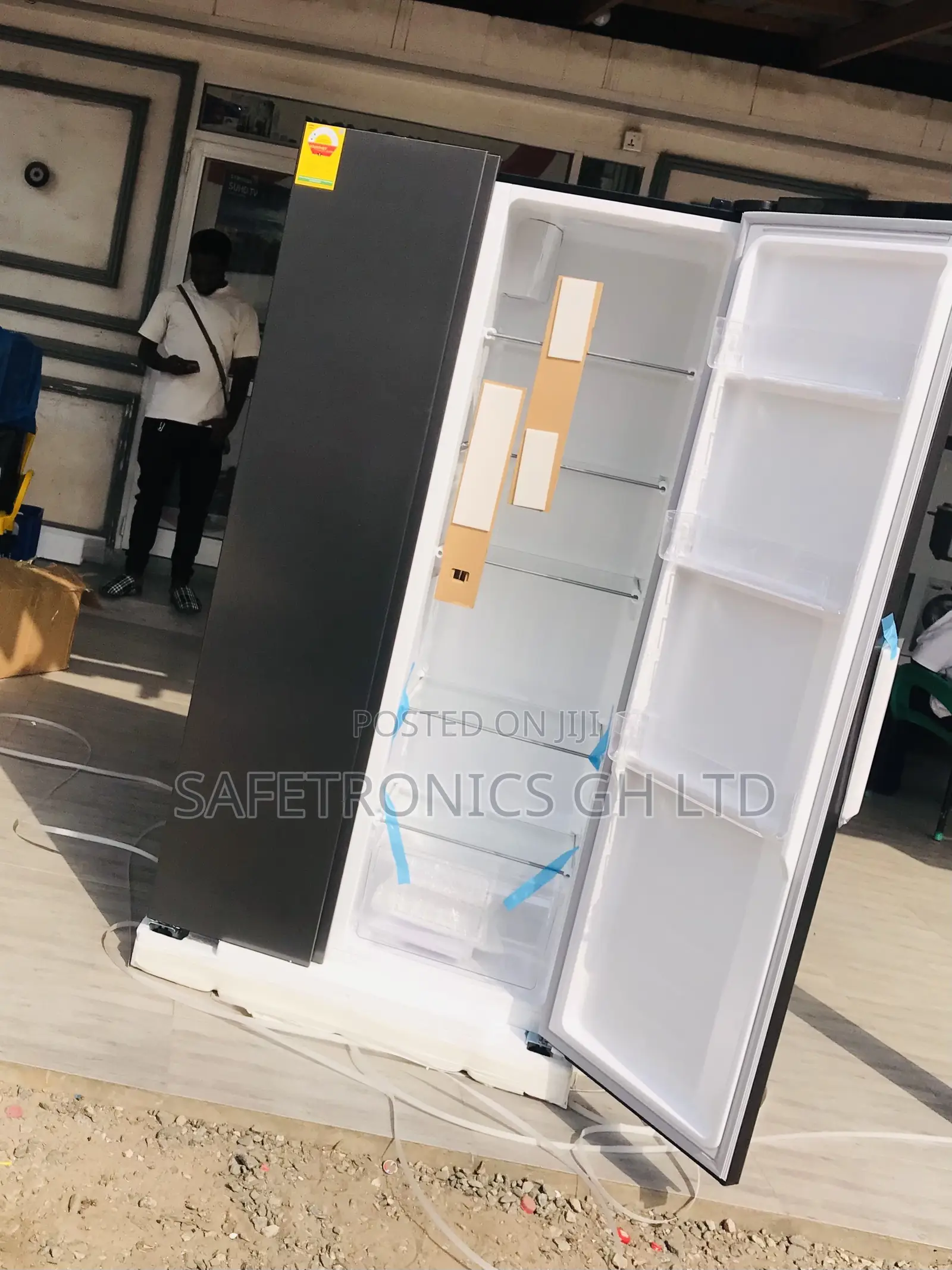 Shop Frosty Flow Sidebyside Nasco Grey 2 Doors Fridge