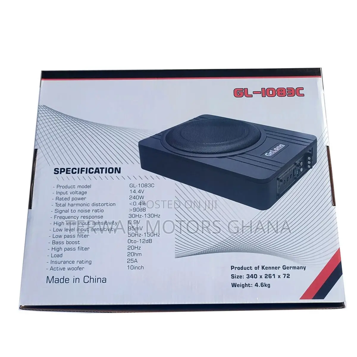 New Under-Seat Subwoofer for Cars (Flat Woofer)