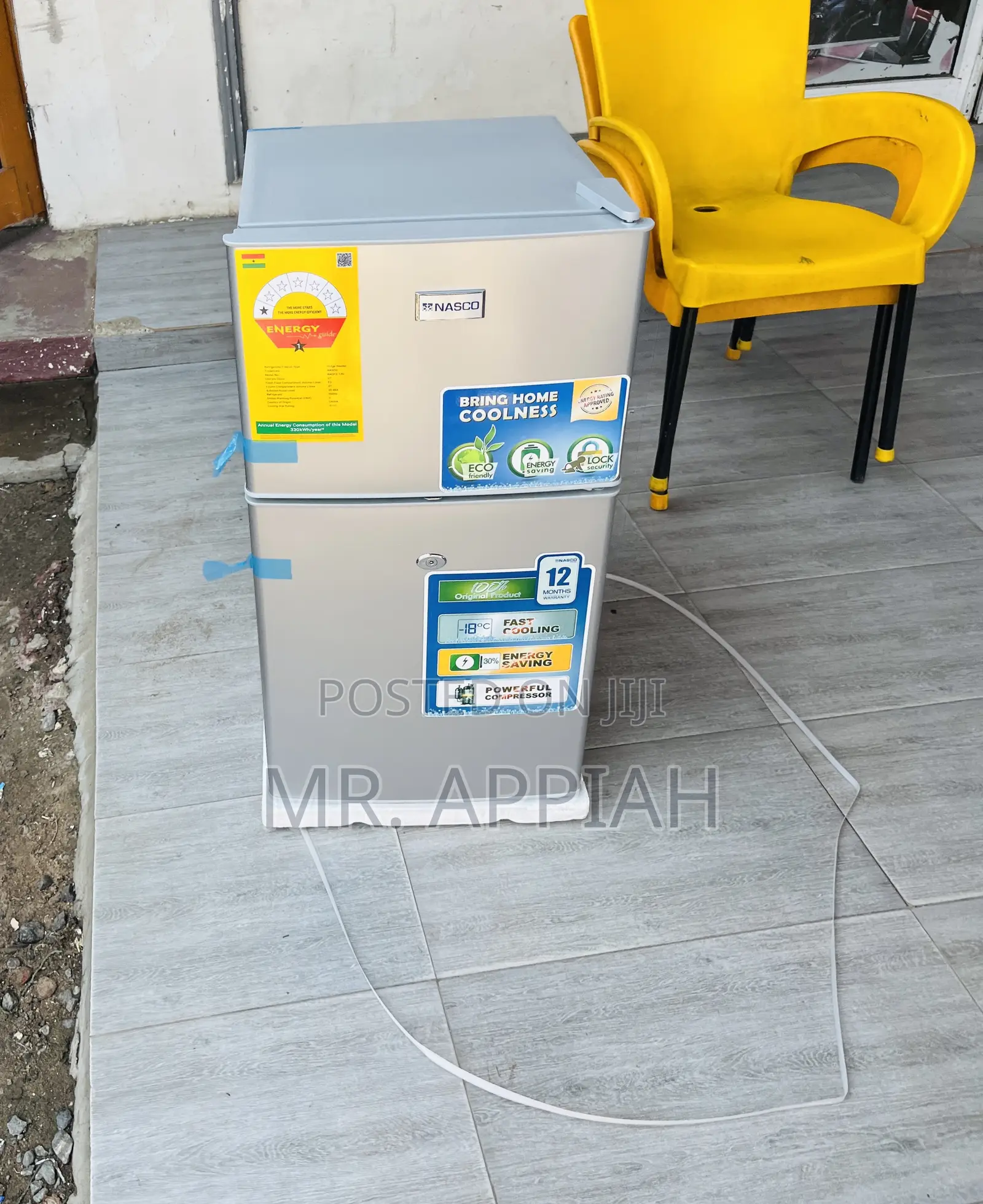 New Original Nasco F2-120 Double Door Table Top Fridge.