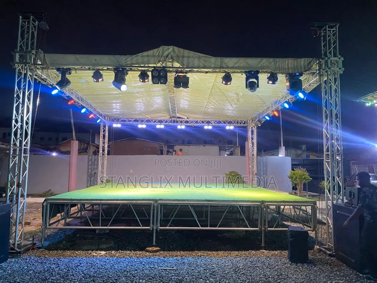 Stage And Lighting Set Up