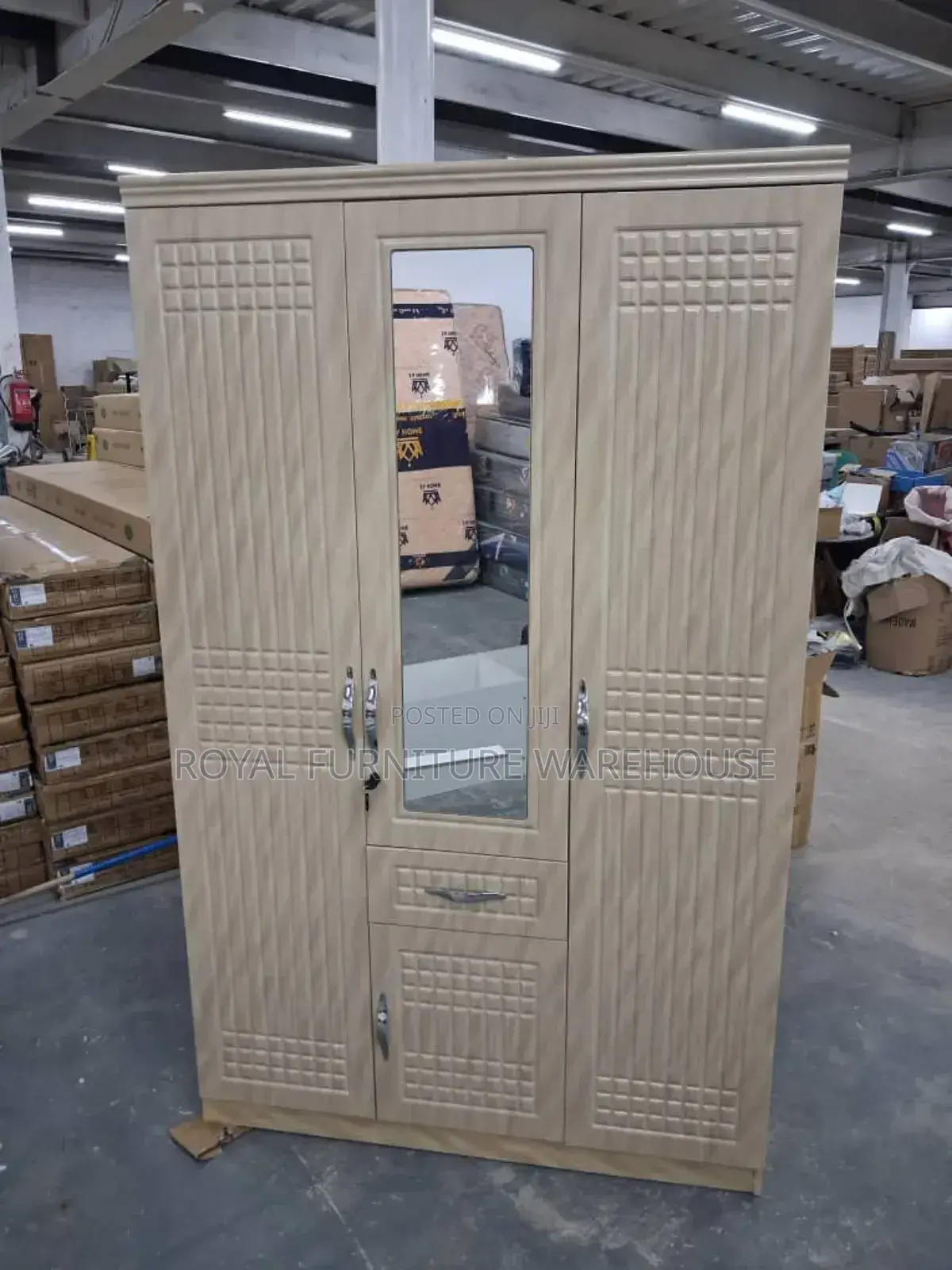 3door Wooden Wardrobe