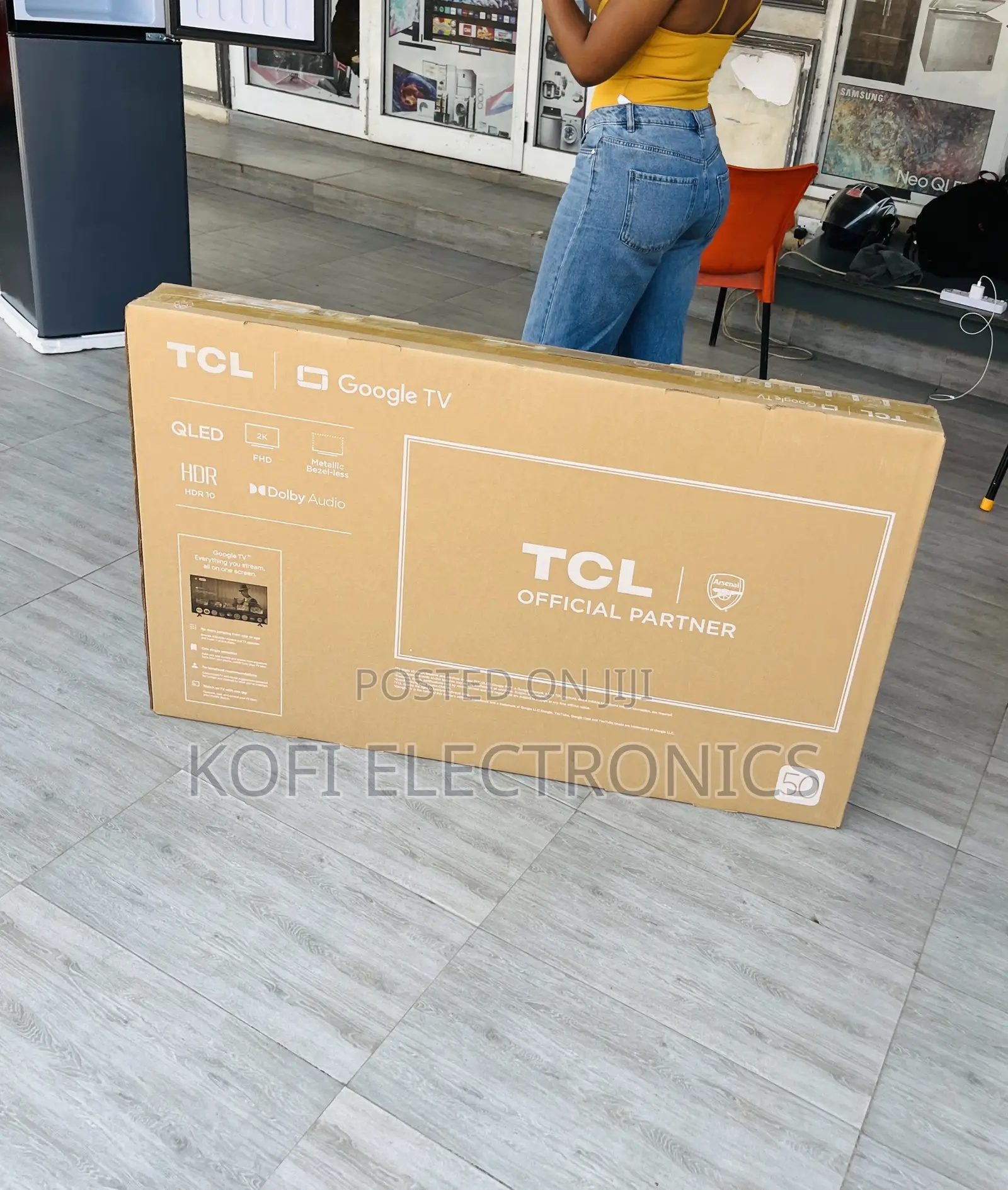 Purchase Original TCL 50 Inch Qled Smart Tv(Black) 
