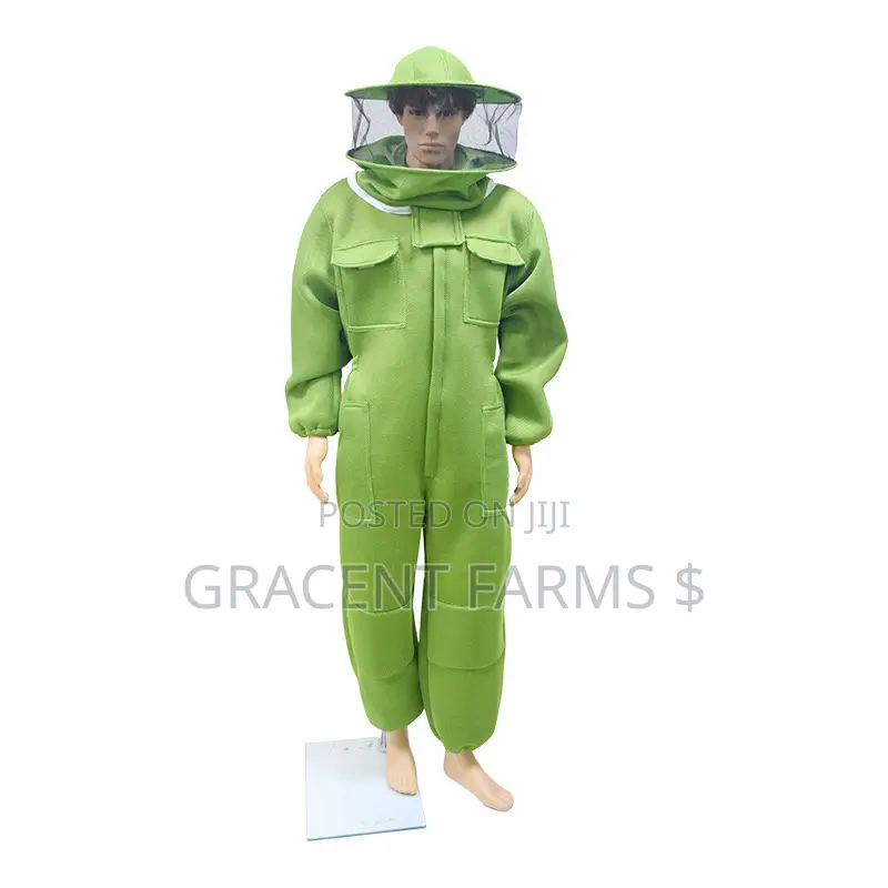 3d Green Ultra Ventilated Cowboy Bee Suit With Pair Of Gloves