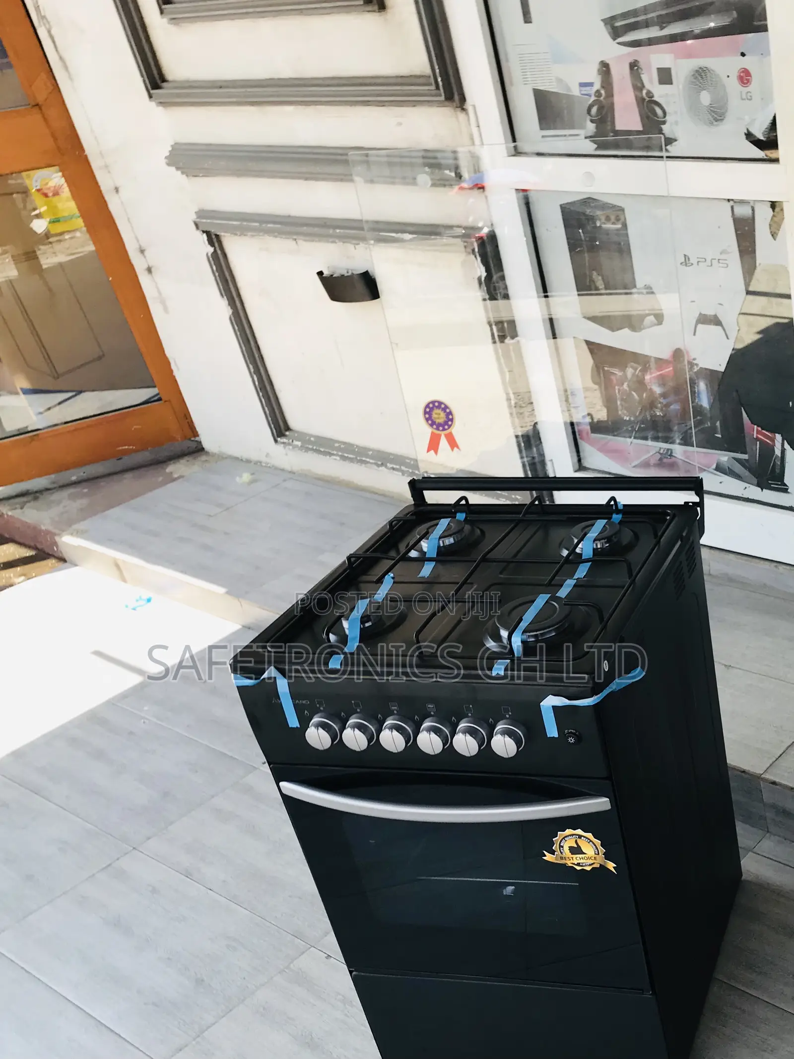 Grab Quality 4 Gas Cooker Oven Volcano Grill 50x50 Black