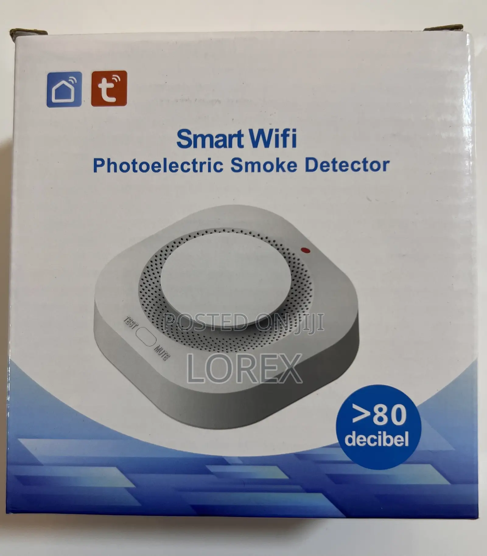 Wifi Smoke Detector With 9v Battery (Tuya Smart App)