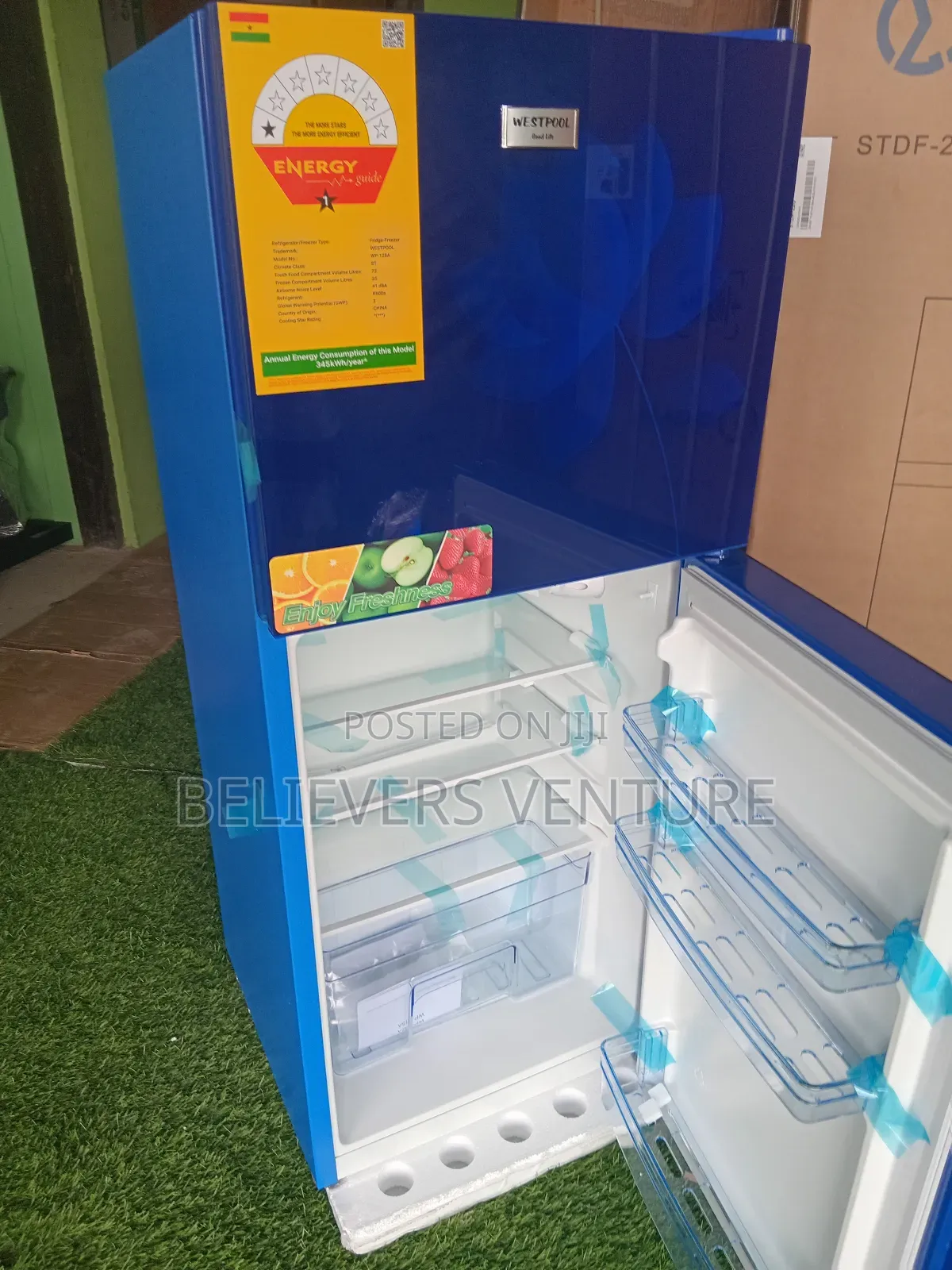 Spacious Capacity Fridge Top Freezer Westpool Wp-128 Model