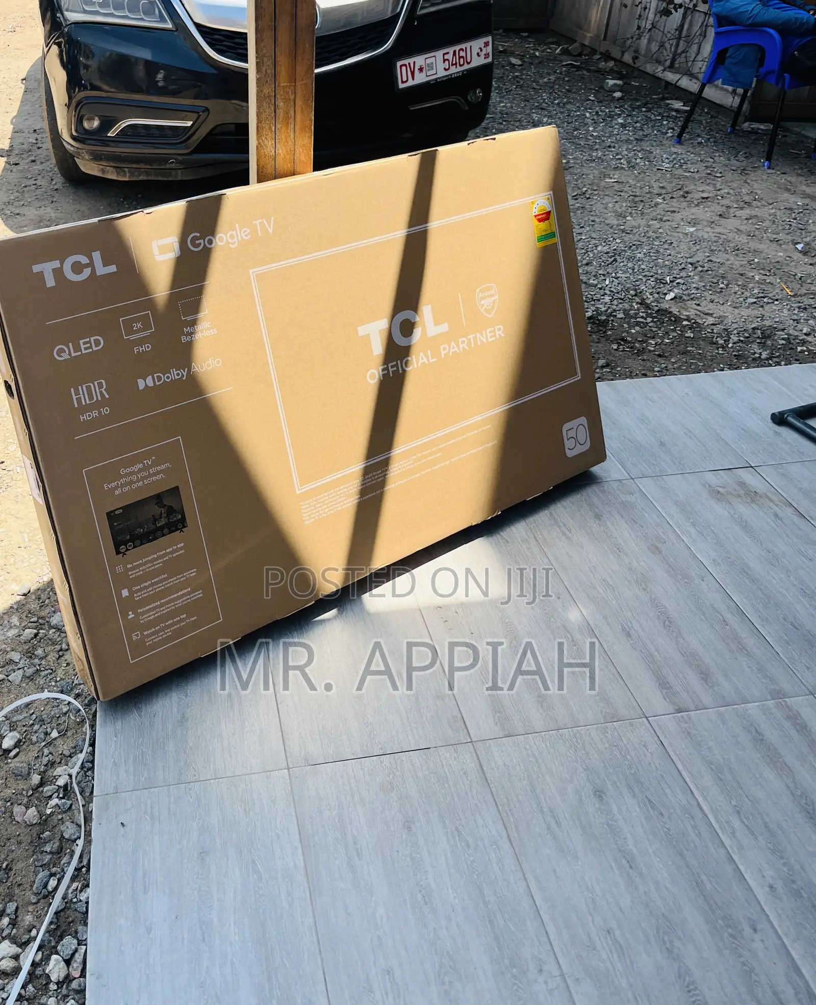 Elegant Black TCL 50 Inch HDR Smart Television 