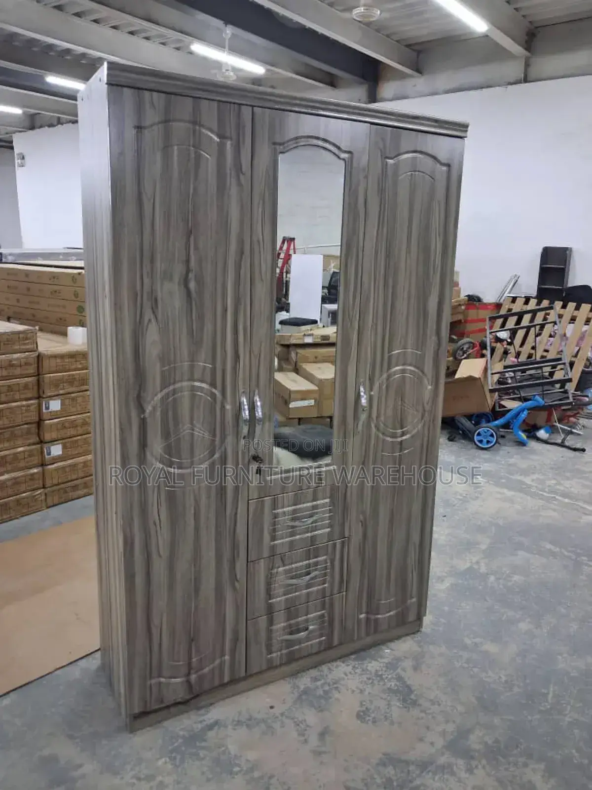 3doors Skin Gray Wardrobe