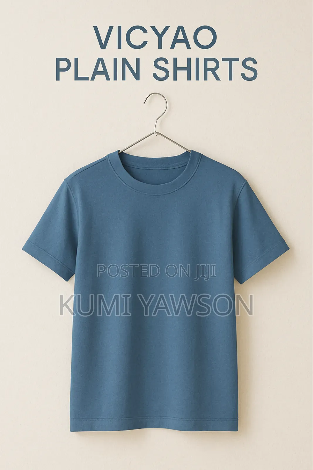 Vicyao Unisex Plain T-Shirts