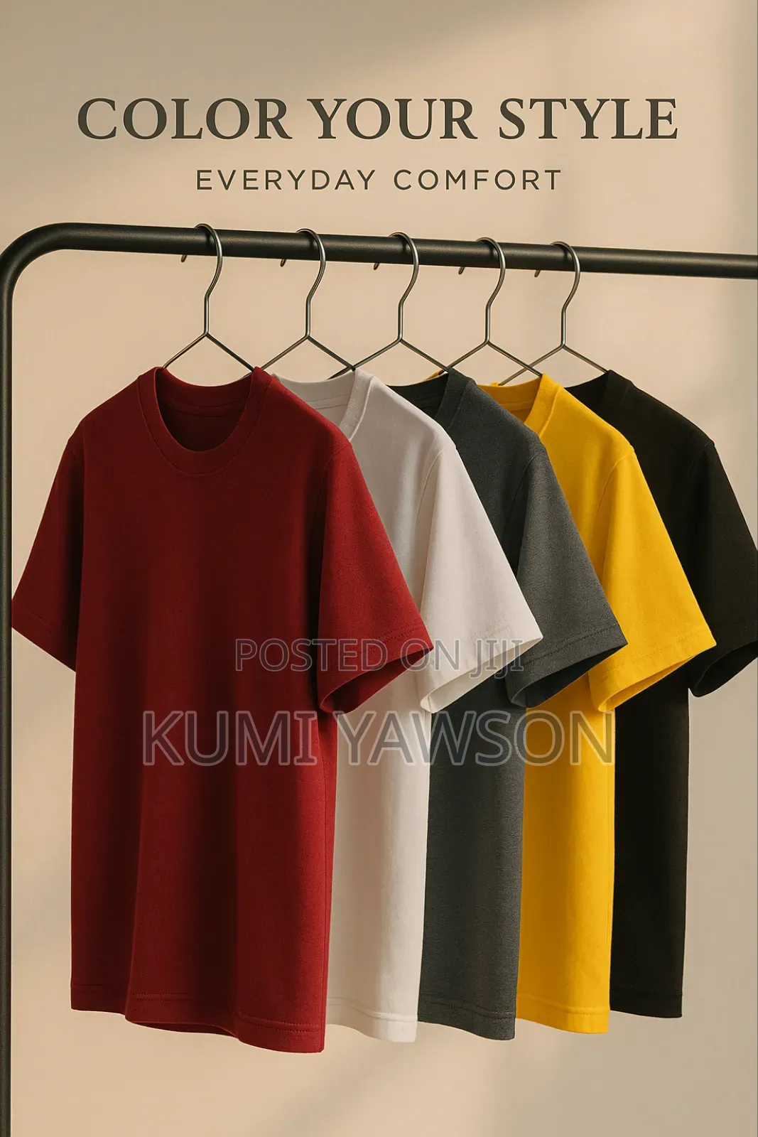 Vicyao Unisex Plain T-Shirts