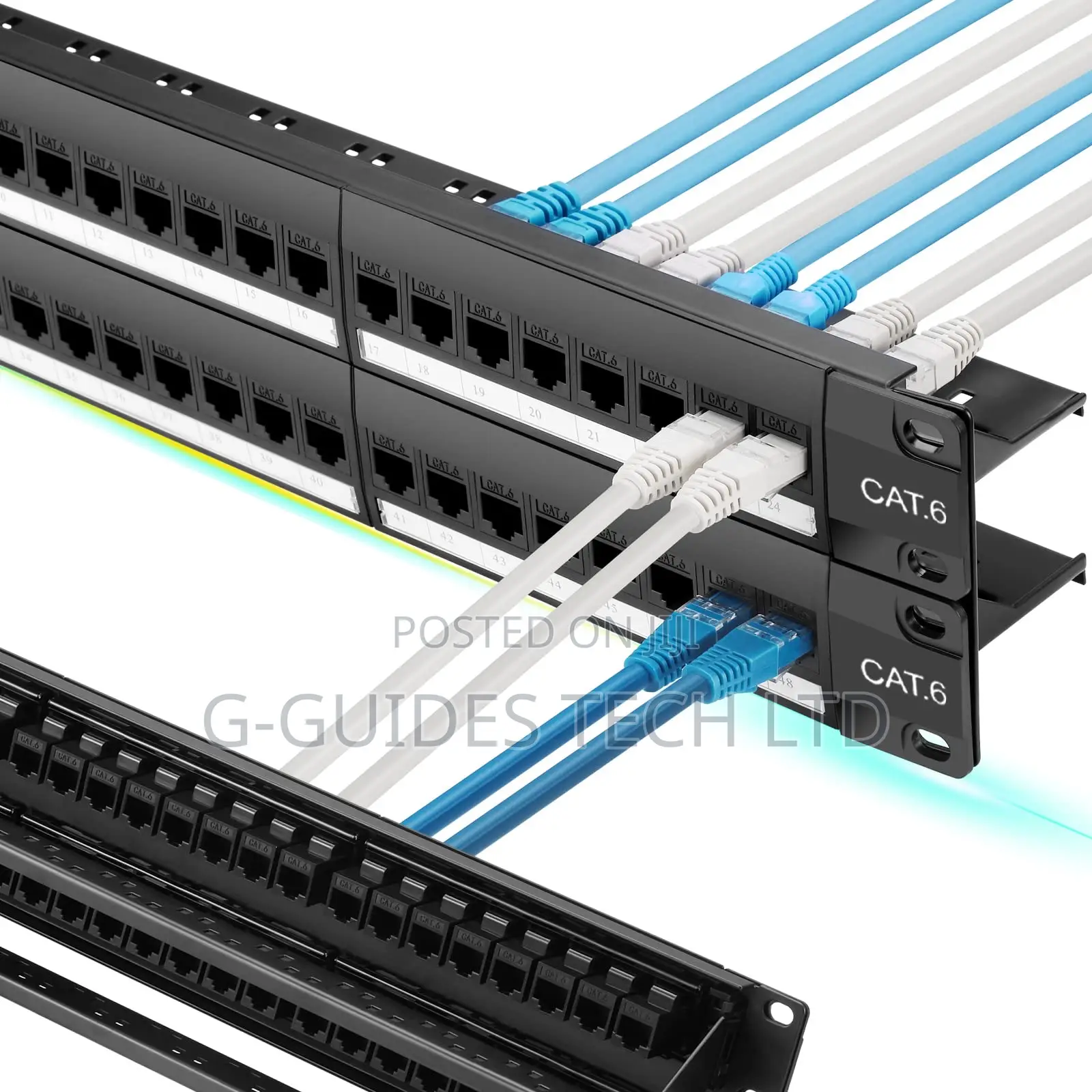48-Port Pass Through Patch Panel , 48-Port Patch Panel