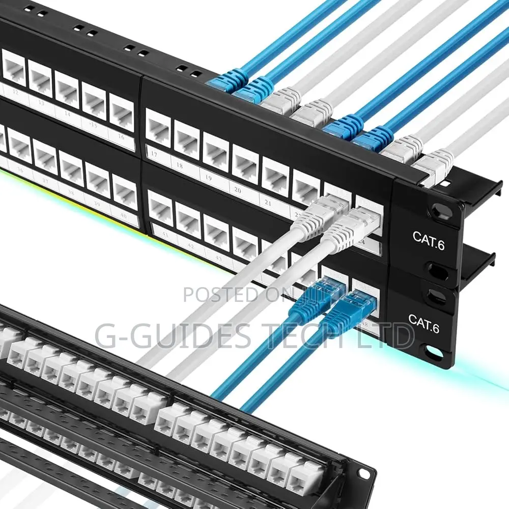 48-Port Pass Through Patch Panel , 48-Port Patch Panel
