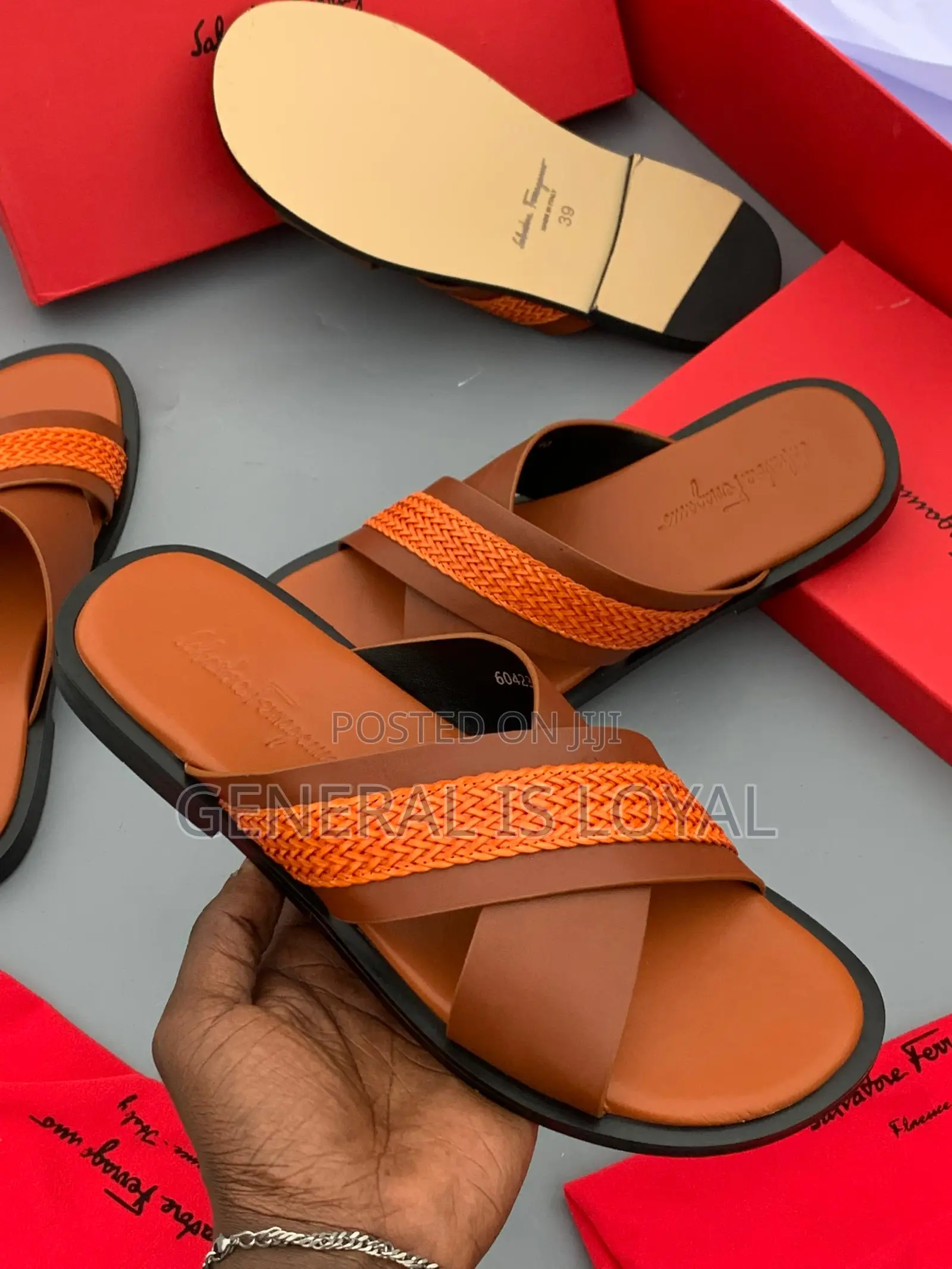 Salvatore Ferragamo Brown Men’S Slippers