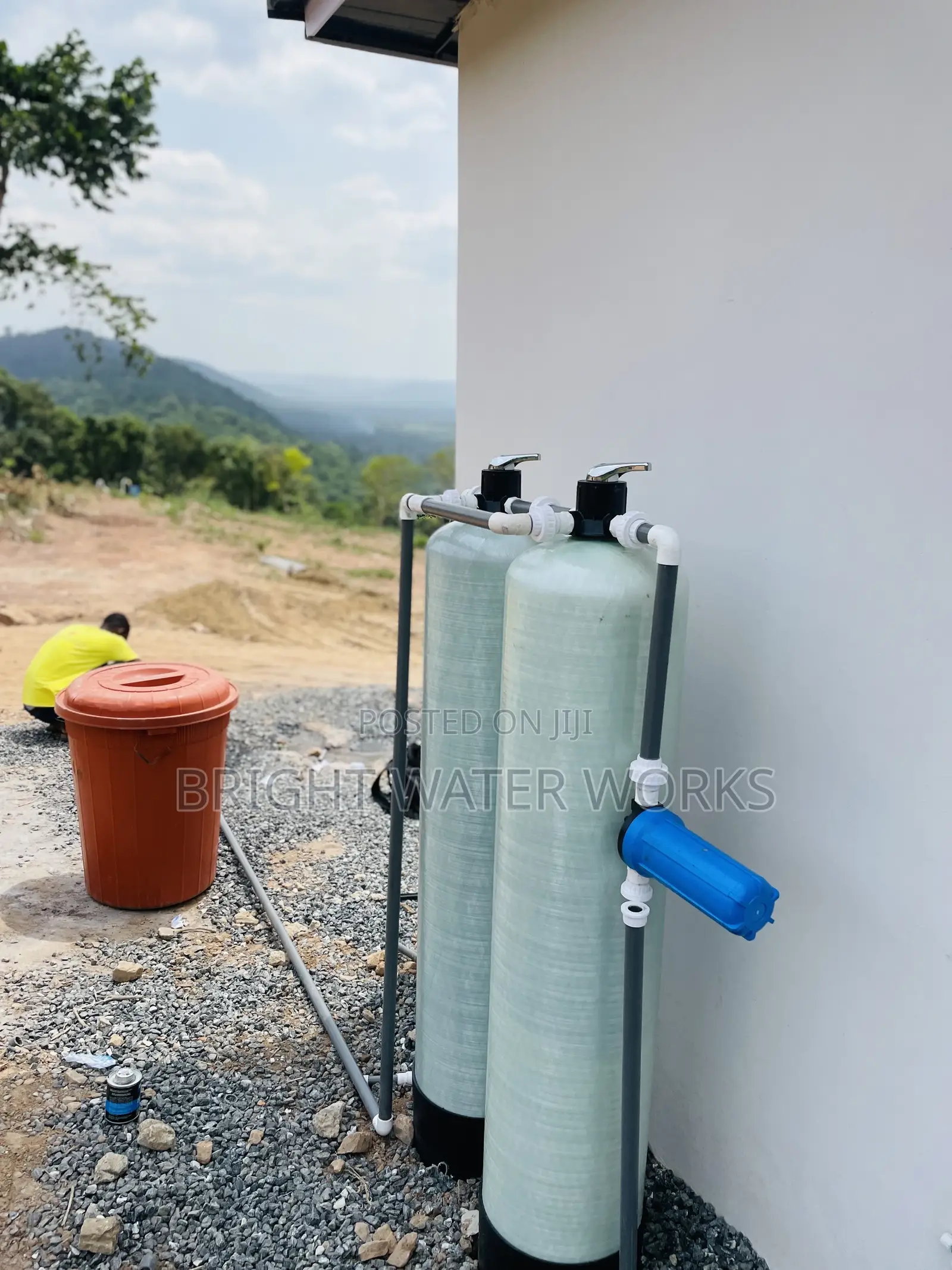 Setup for Iron Treatment and Any Hardness in Water