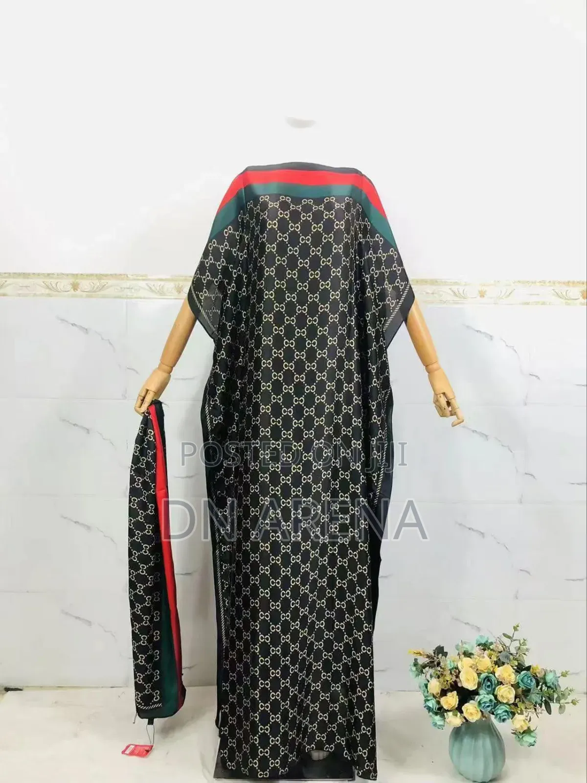 Women 2pcs Set Abstract Wear Maxi Dress