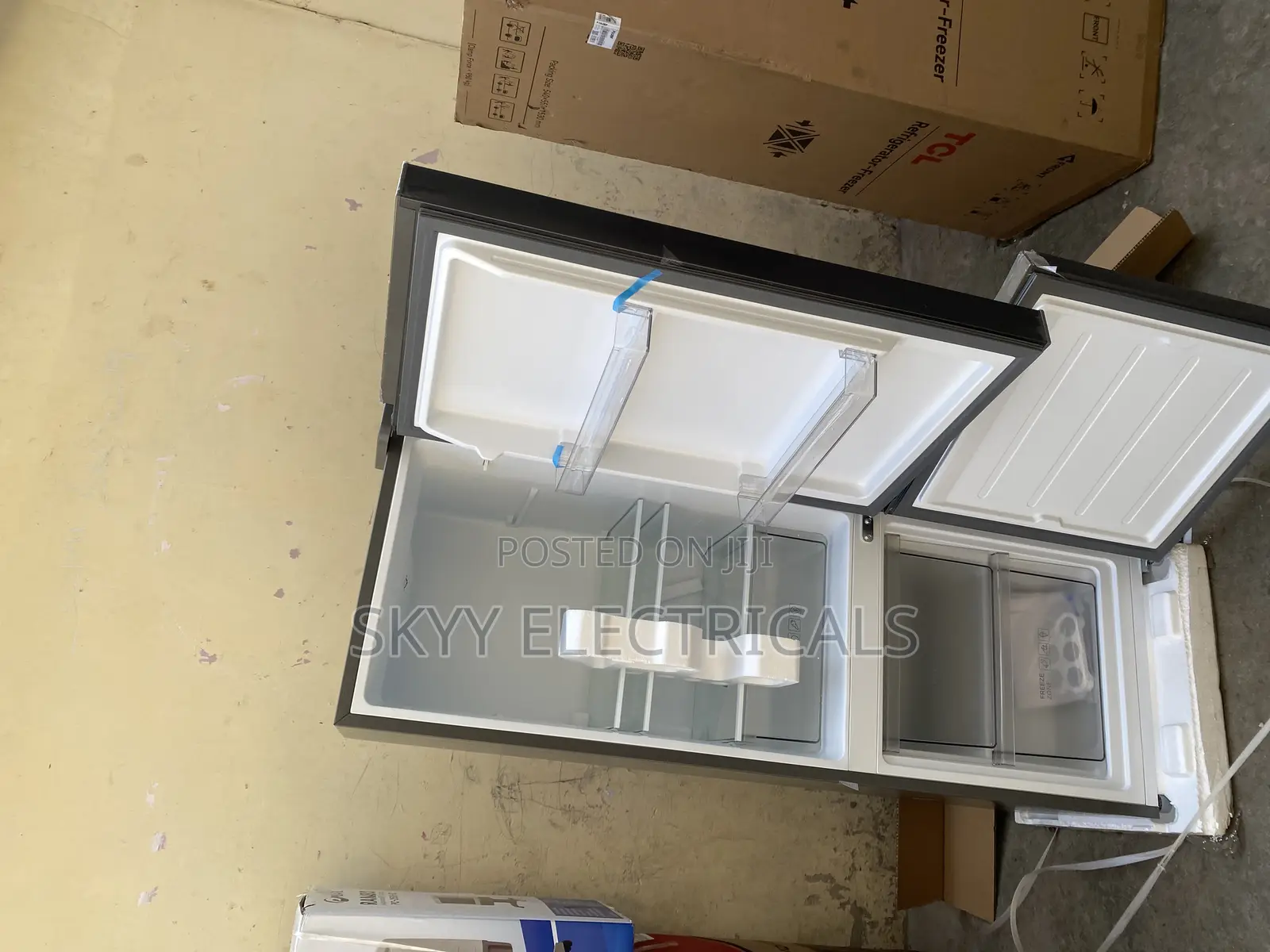 TCL 163liters Double Door Fridge