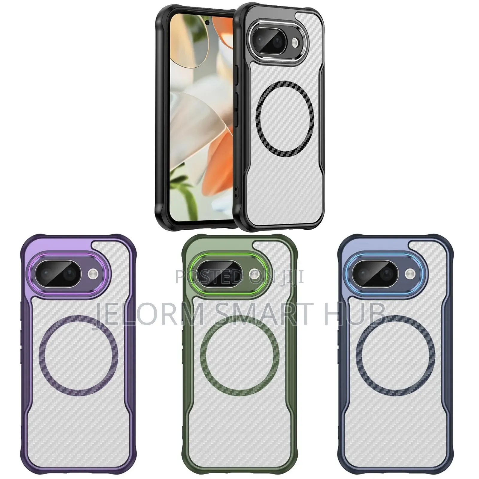 Google Pixel 9a Case, Carbon Textured Magsafe