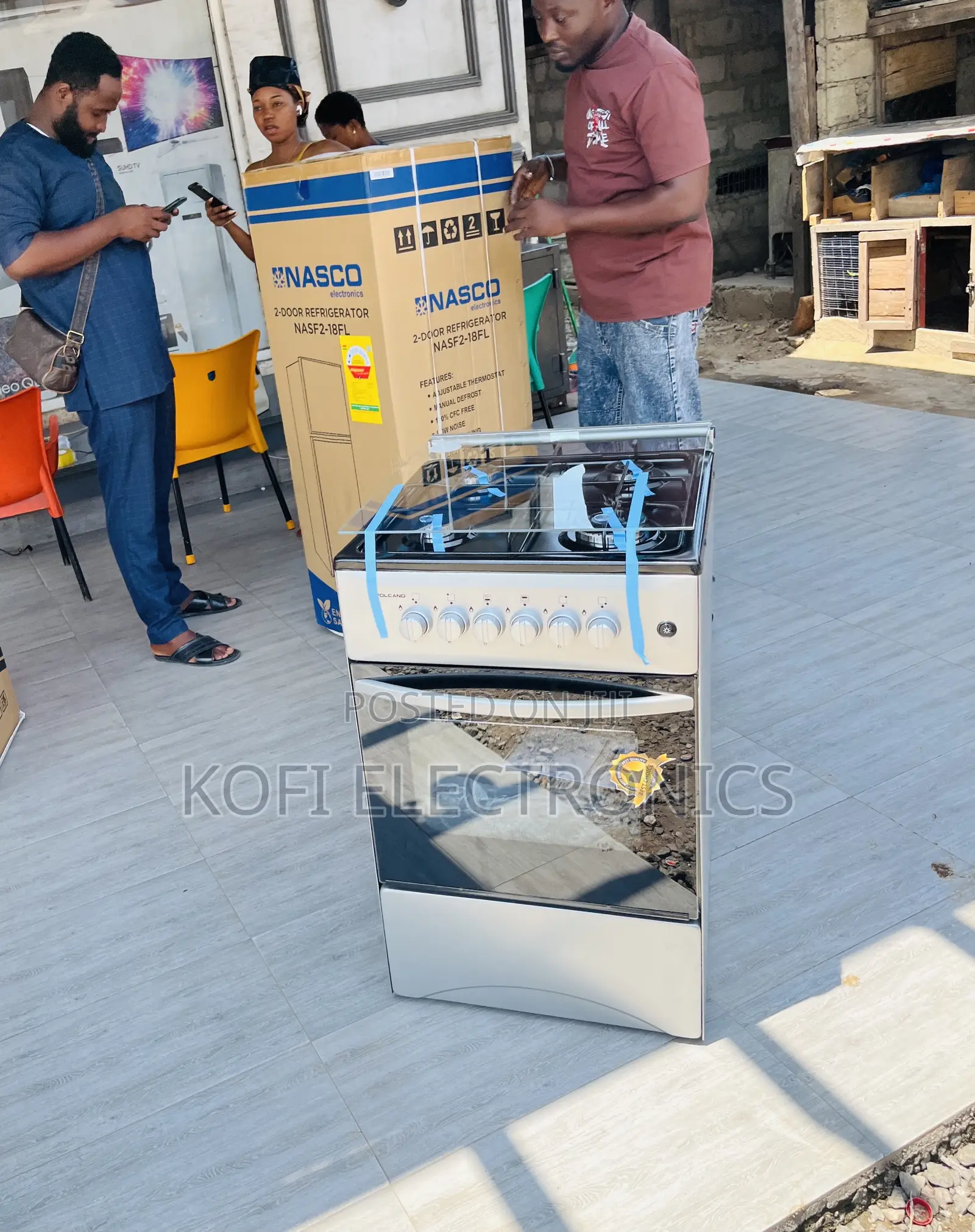 High Quality Volcano 50x50 Gas Oven 4 Burner With Grill.