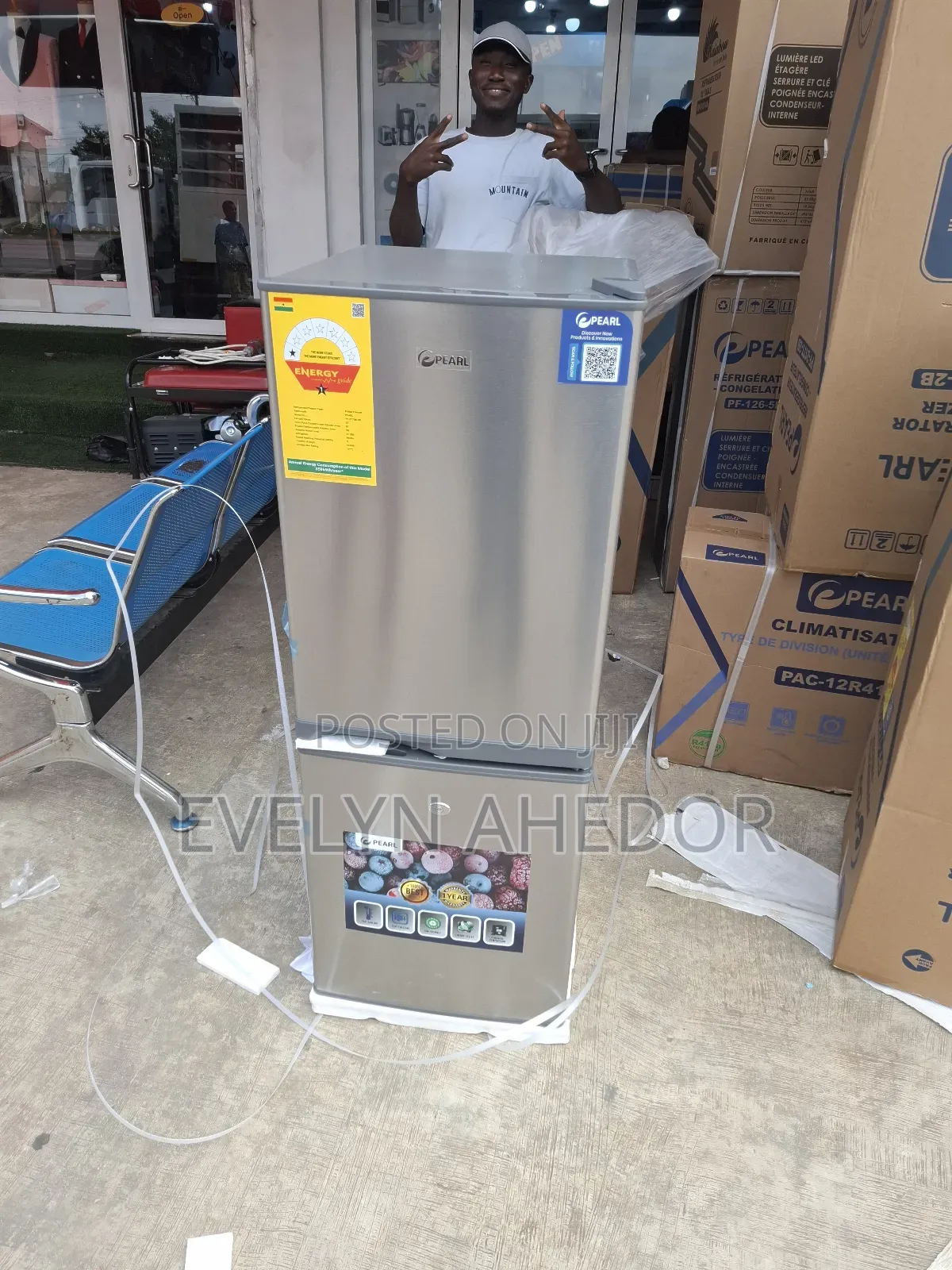 Wonderful Pearl Double Door Fridge With Lock and Key for Sal