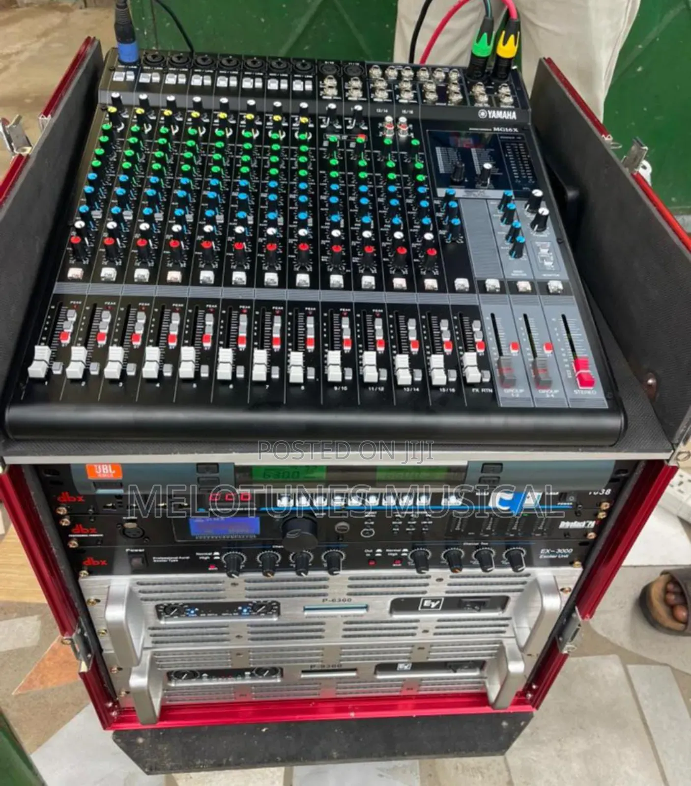 Electro-Voice (Ev) Full Speaker Setup With Amplifiers