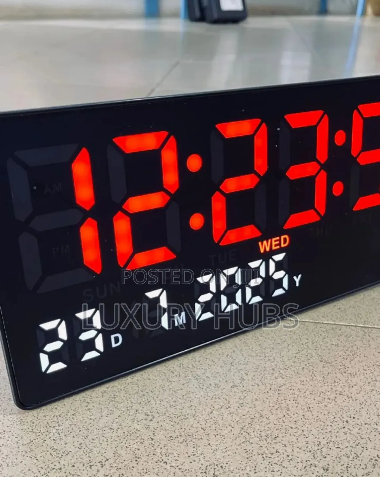 6"×14" Led Display Wall Clock