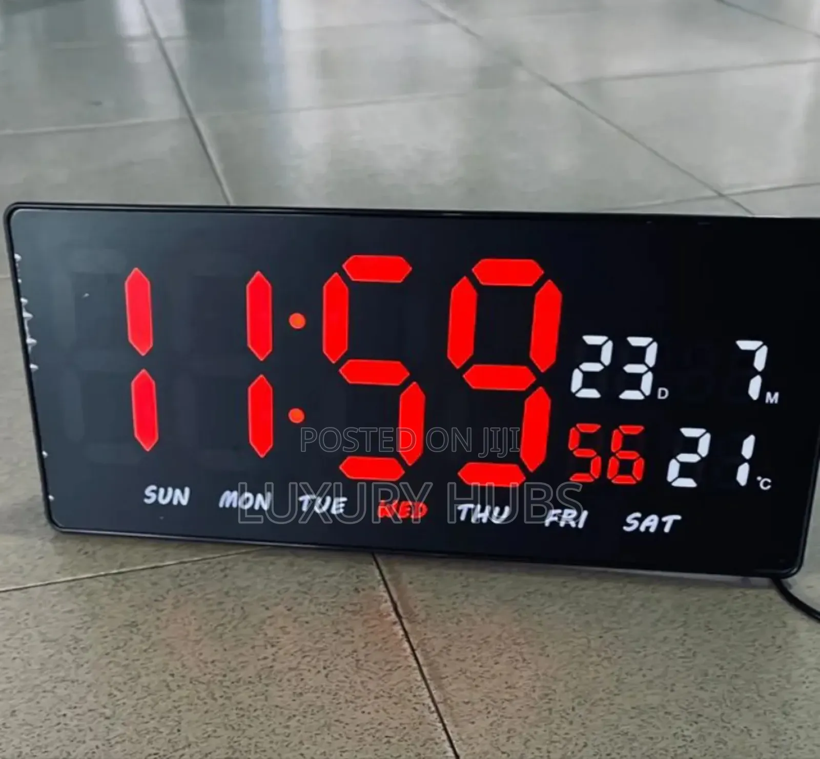 Large Led Digital Wall Mounted Clock