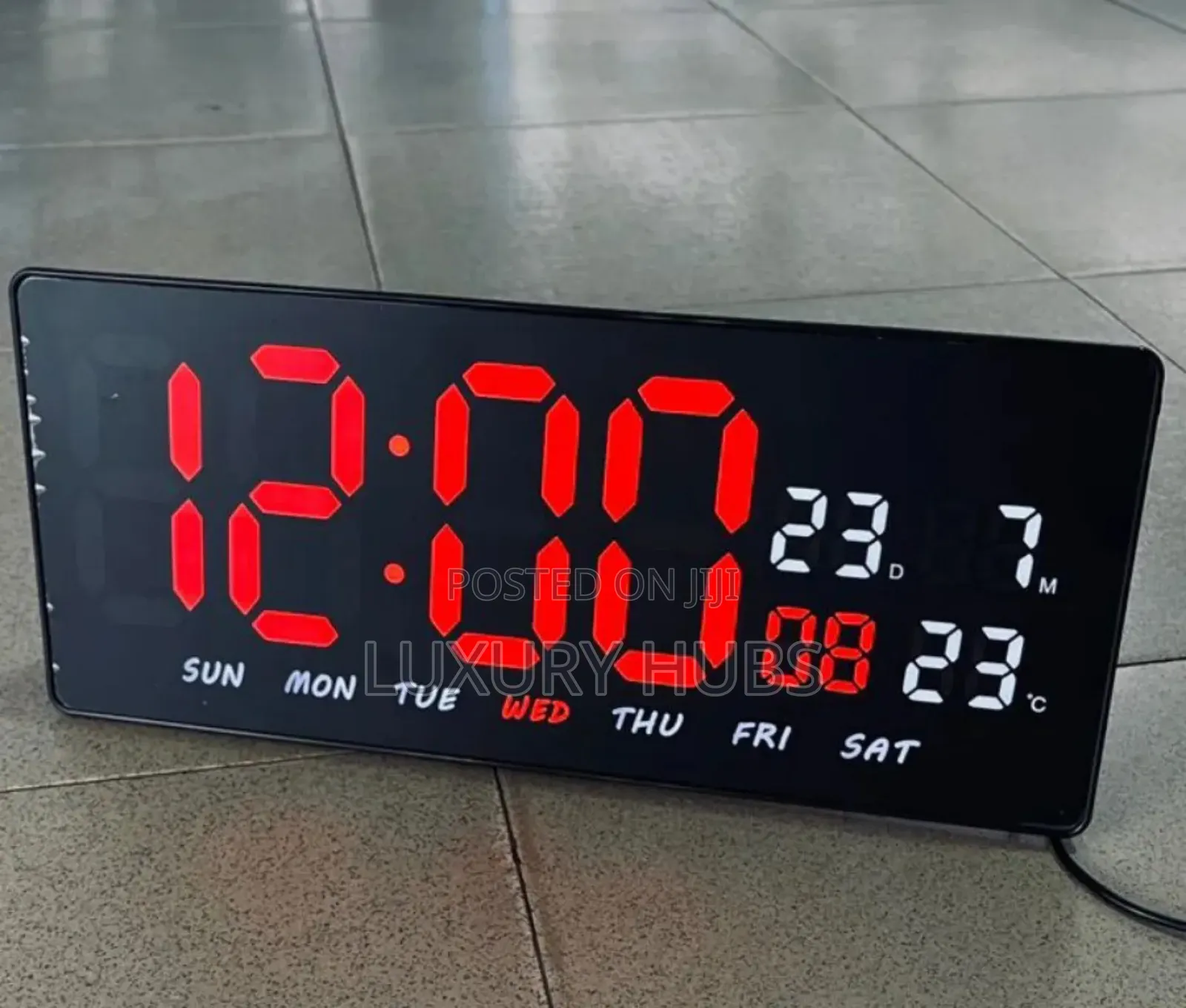Large Led Digital Wall Mounted Clock