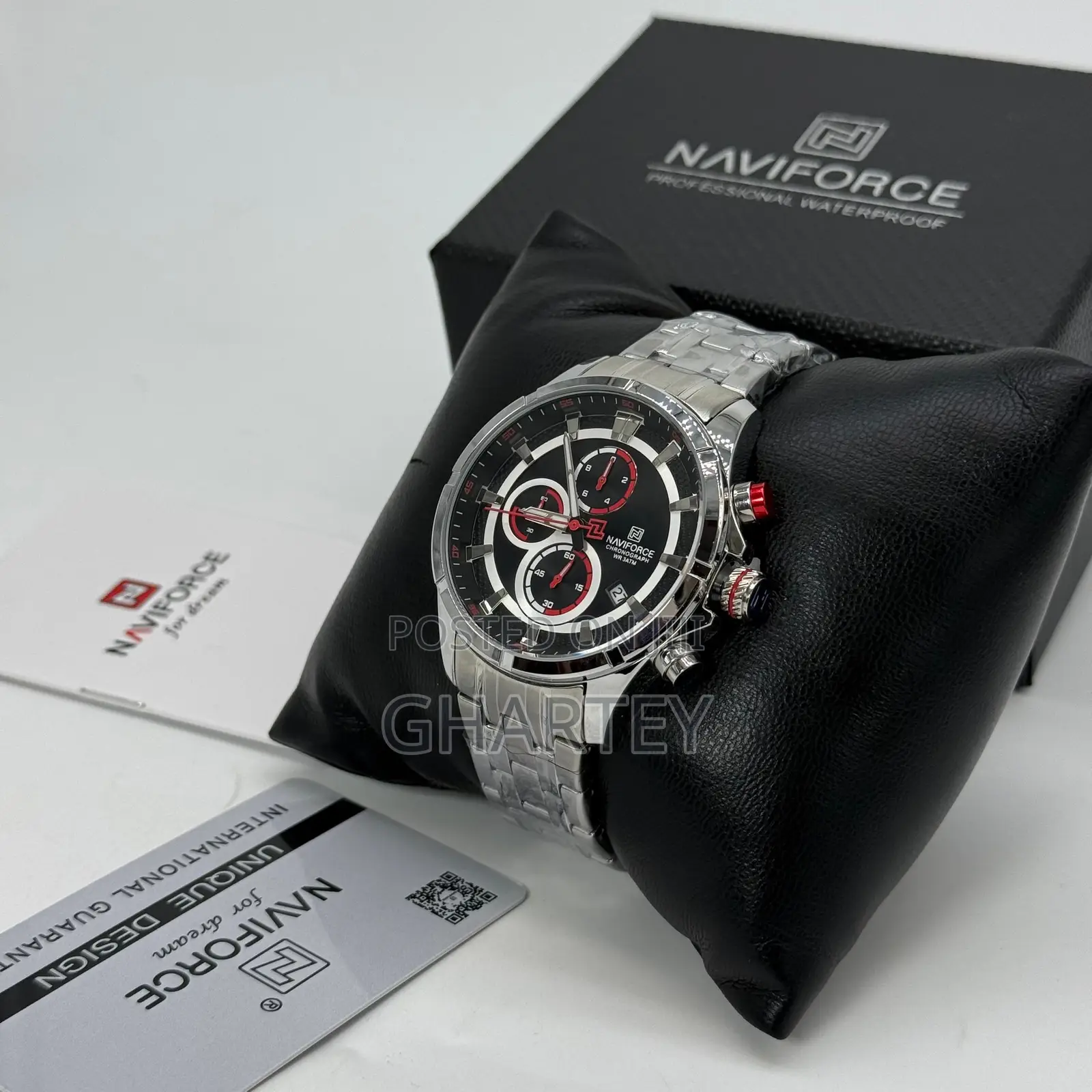 Luxury Pure Stainless Steel Naviforce Watch - 3 Colors