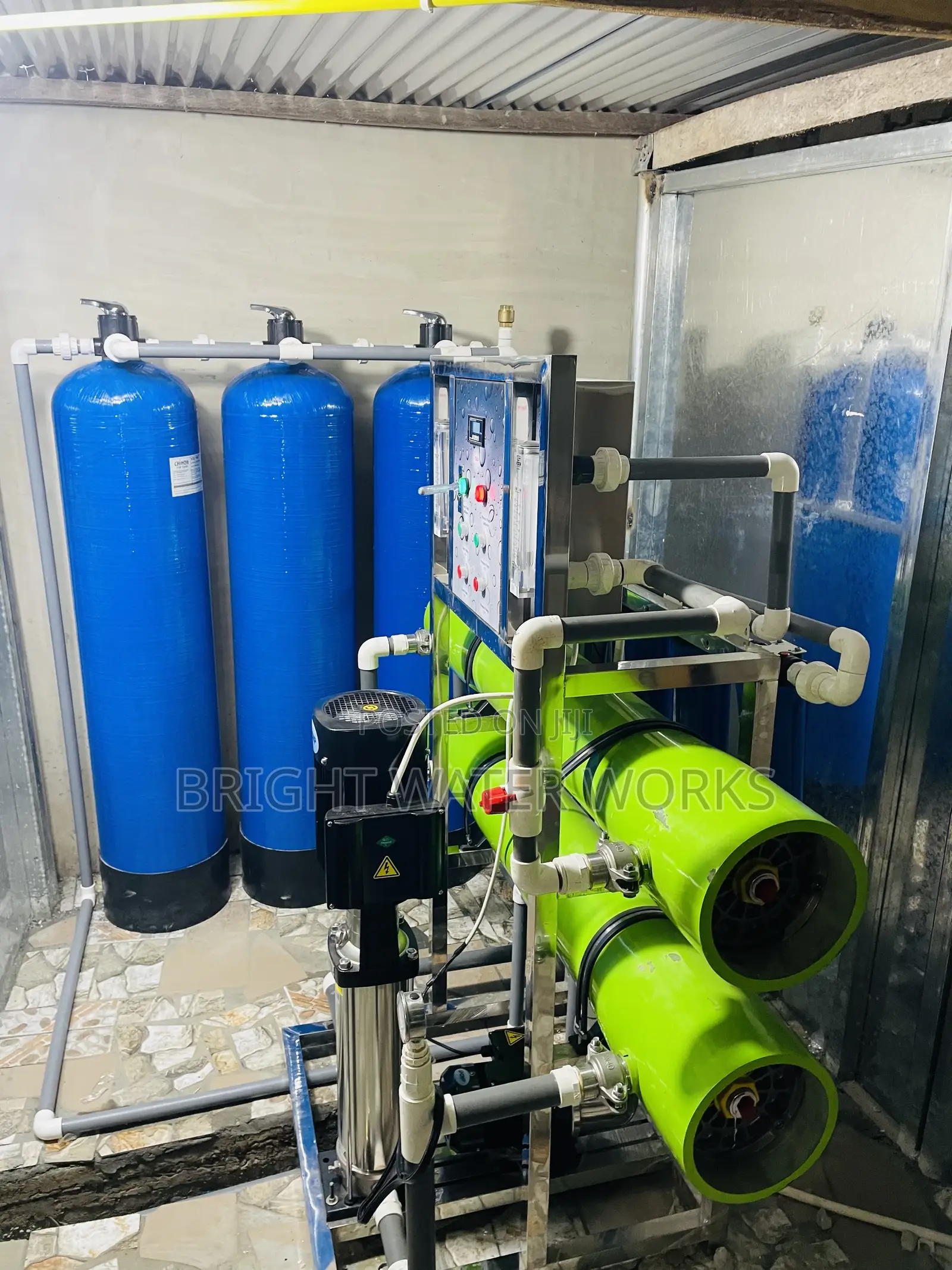 2000 LTR Per Hour Water Treatment Machine . Stainless Steel