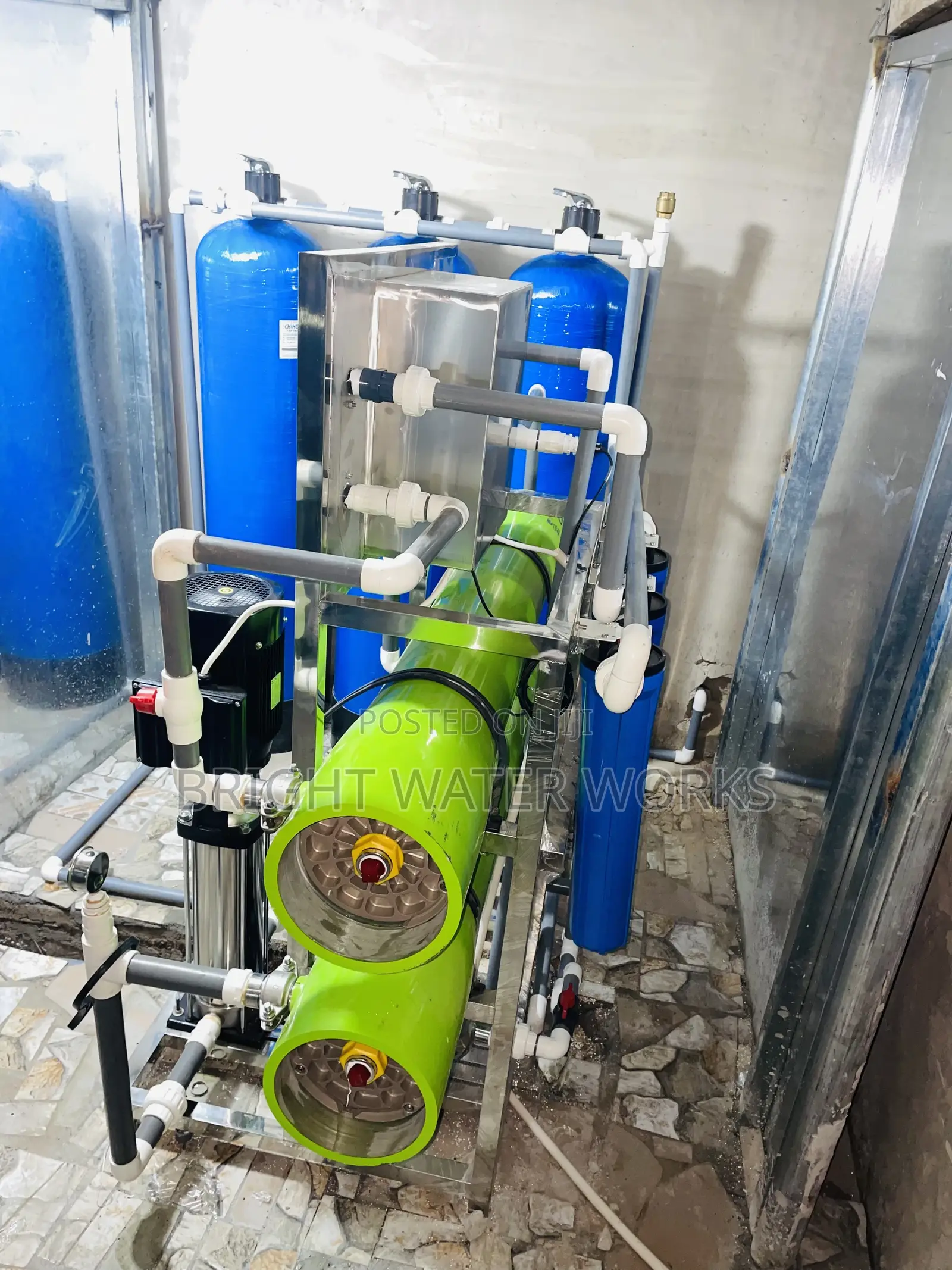 2000 LTR Per Hour Water Treatment Machine . Stainless Steel