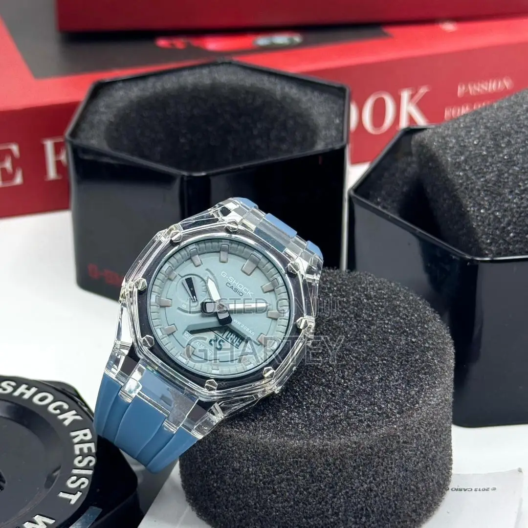 Casio Gshock Transparent Case With Rubber Strap Watch